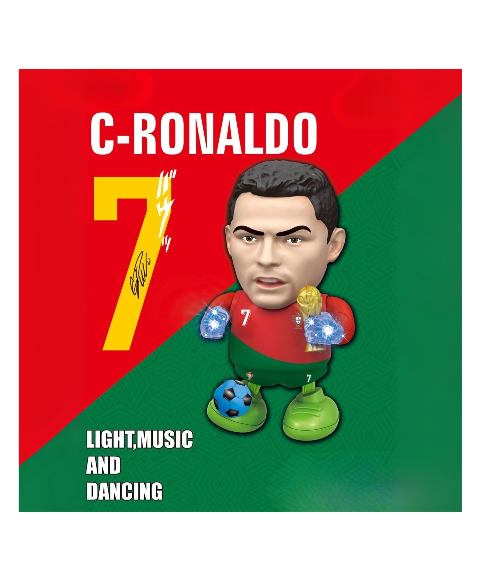 YAMAMA Dancing C-Ronaldo CR7 Toys For Kids With Lights And Music Fun Entertainment Musical Toys Multicolor-picture-19