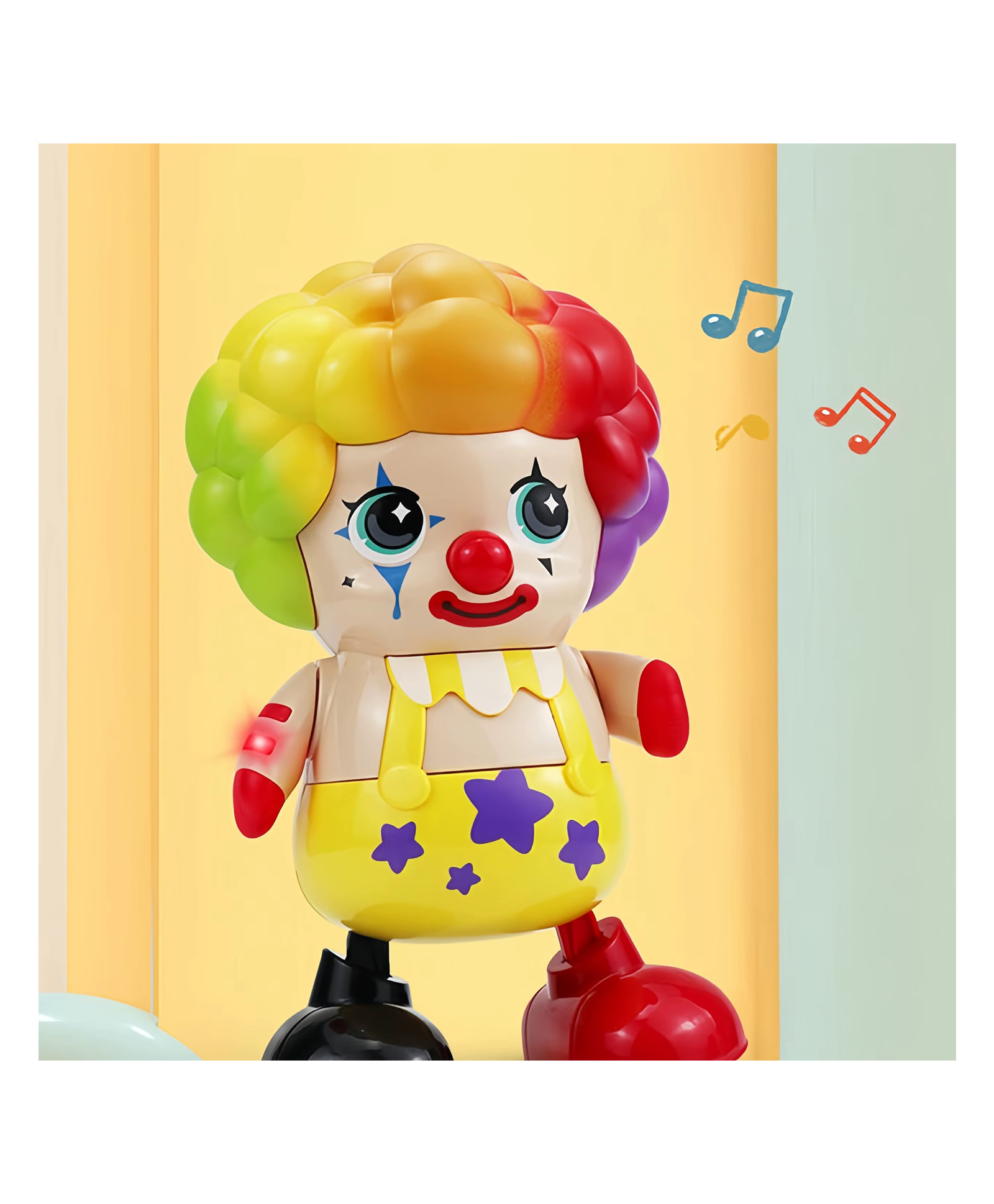 YAMAMA Dancing Clown Toys For Kids With Lights And Music Fun Entertainment Musical Toys Multicolor-image-38