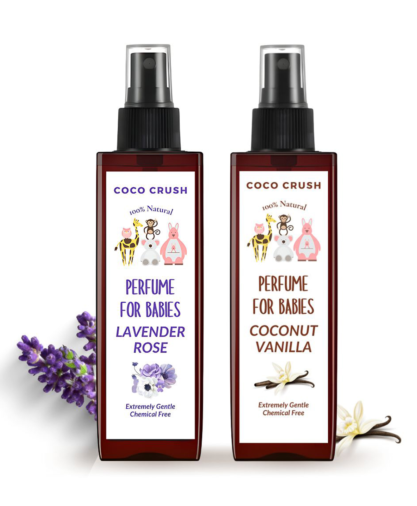 Coco Crush Baby Perfume Duo: Natural Rose Lavender & Coconut Vanilla (200ml (100ml+100ml))-image-29