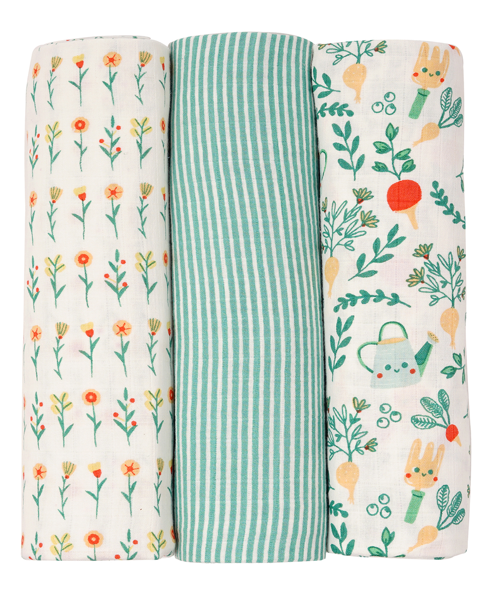 Tidy Sleep Muslin Swaddle Gardener's Delight Pack 3-image-38