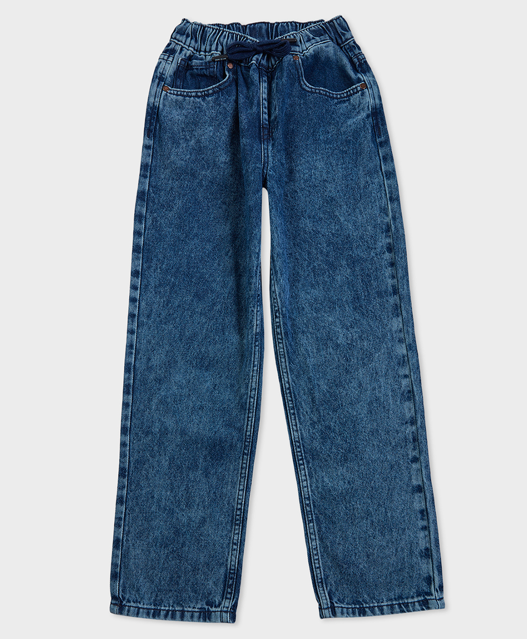 Pepe Jeans 100% Cotton Woven Full Length Mid Rise Solid Color Jeans - Blue-picture-23
