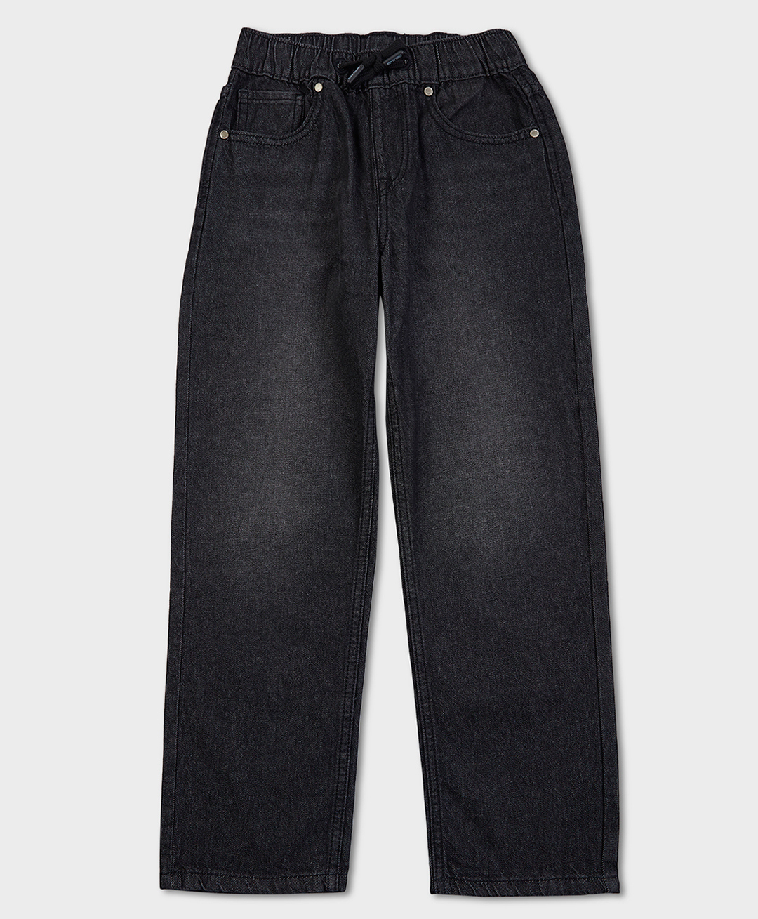 Pepe Jeans 100% Cotton Woven Full Length Mid Rise Solid Color Jeans - Black-image-47