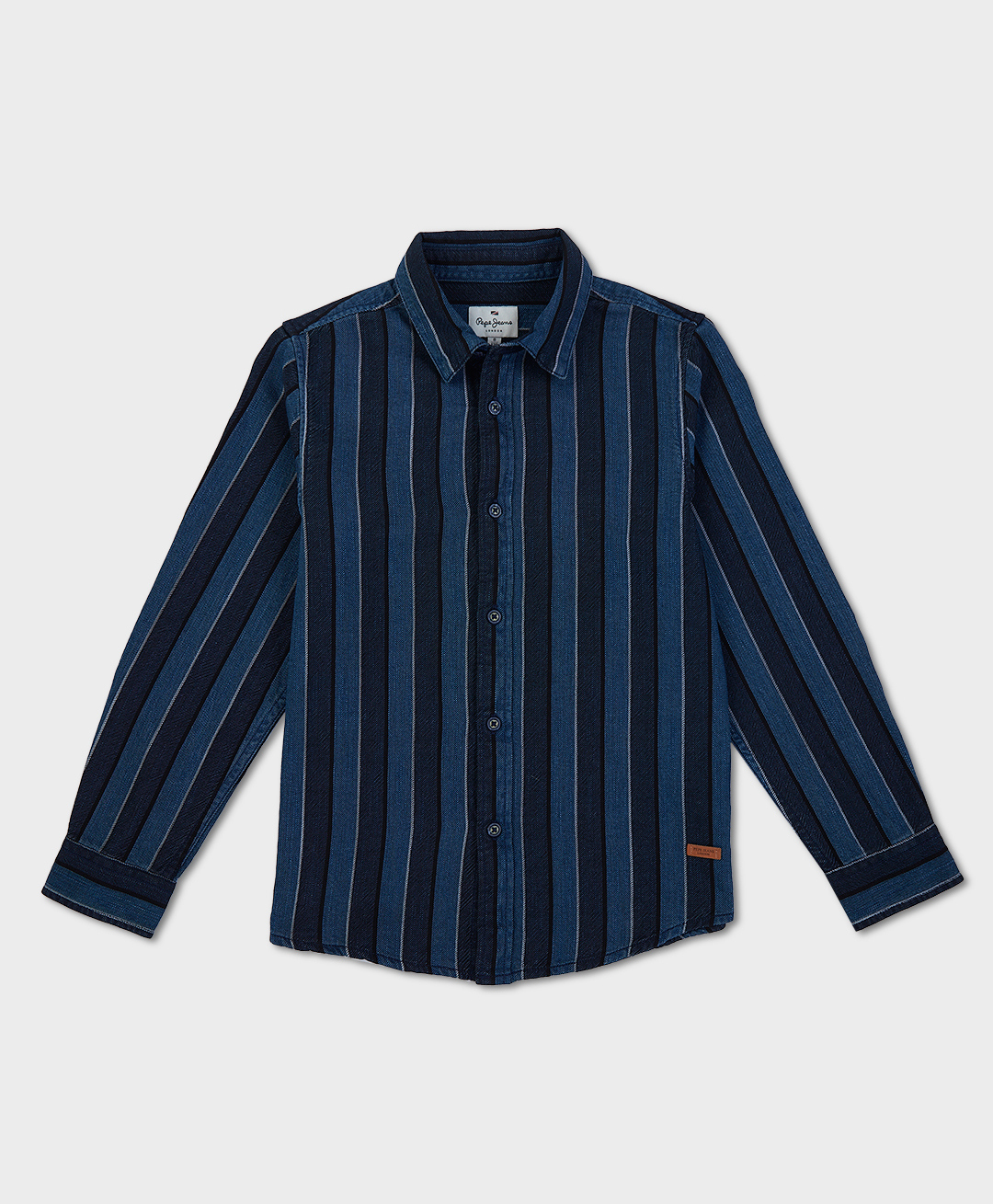 Pepe Jeans 100% Cotton Woven Full Sleeves Shirt With Stripes - Blue-picture-25