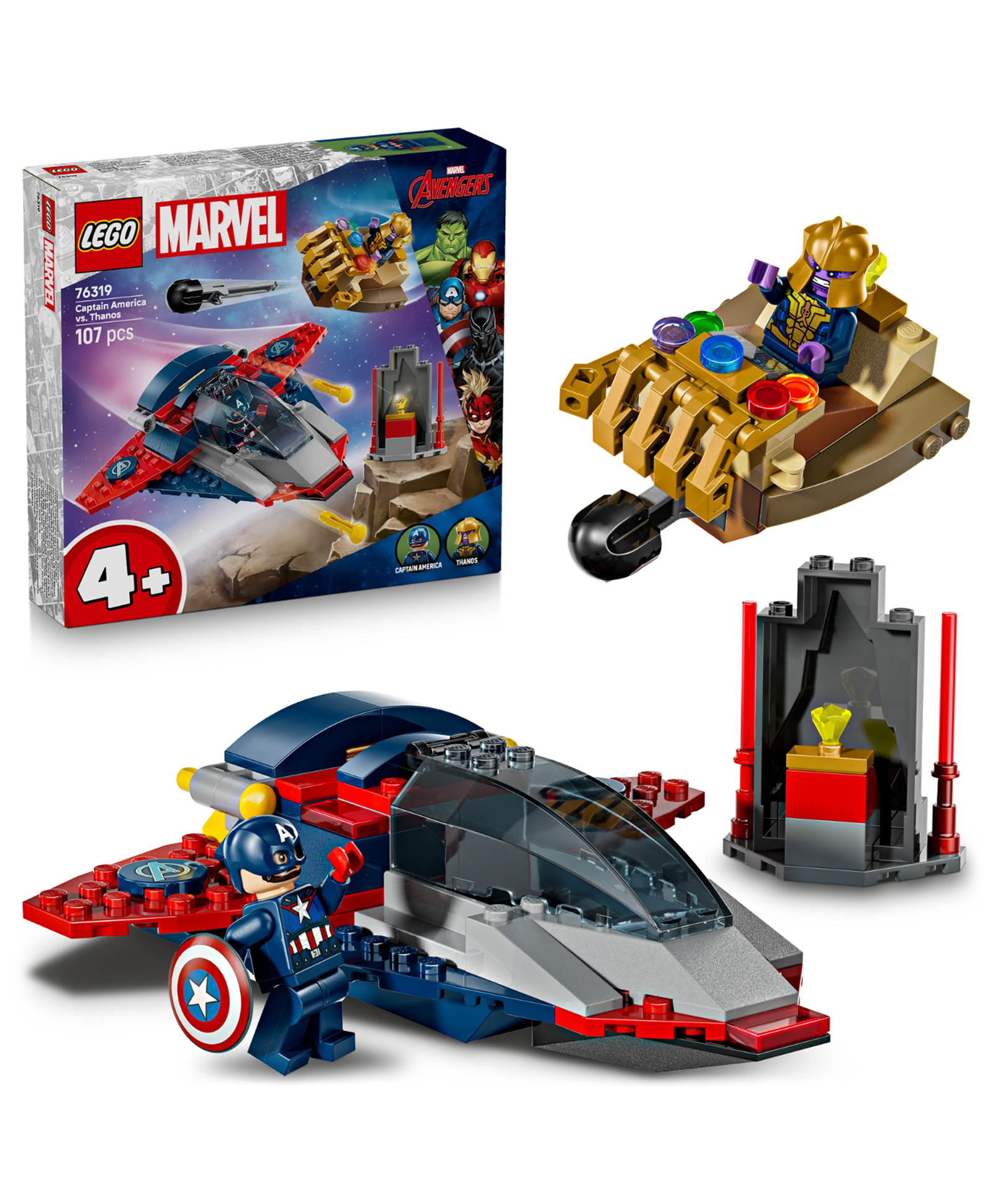 LEGO | Marvel Captain America vs. Thanos with 2 Minifigures 107 Pieces-76319-picture-23