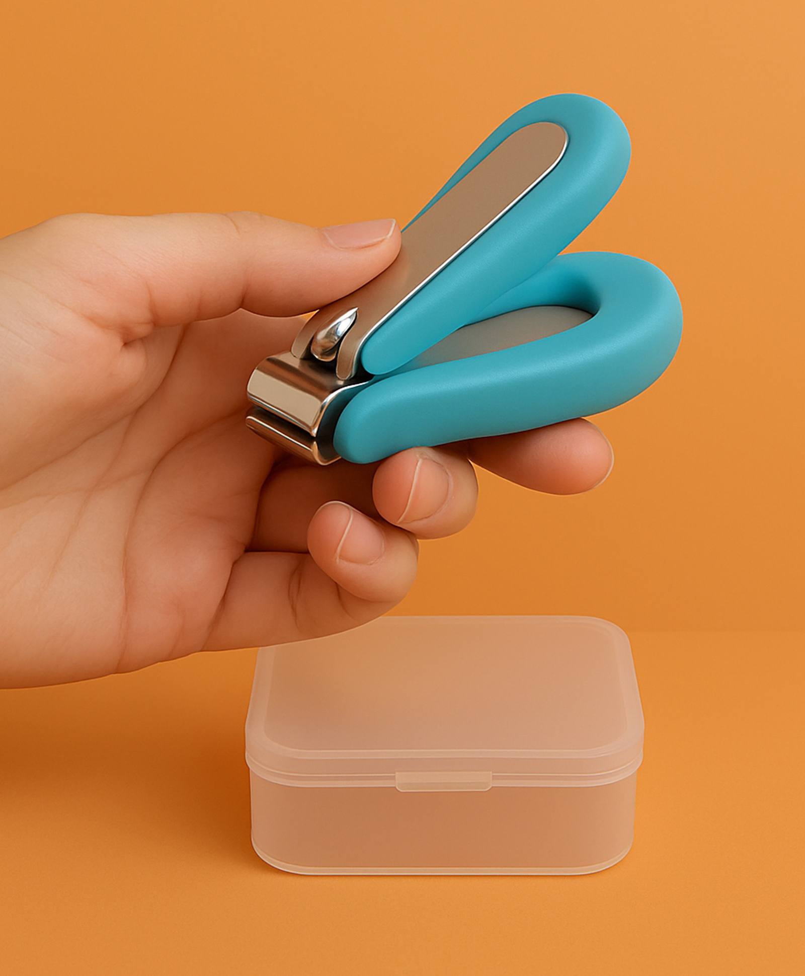 Badal Kidz Baby Nail Clipper with Safety Box - Gentle & Easy Grooming for Newborns and Kids- Blue-image-41