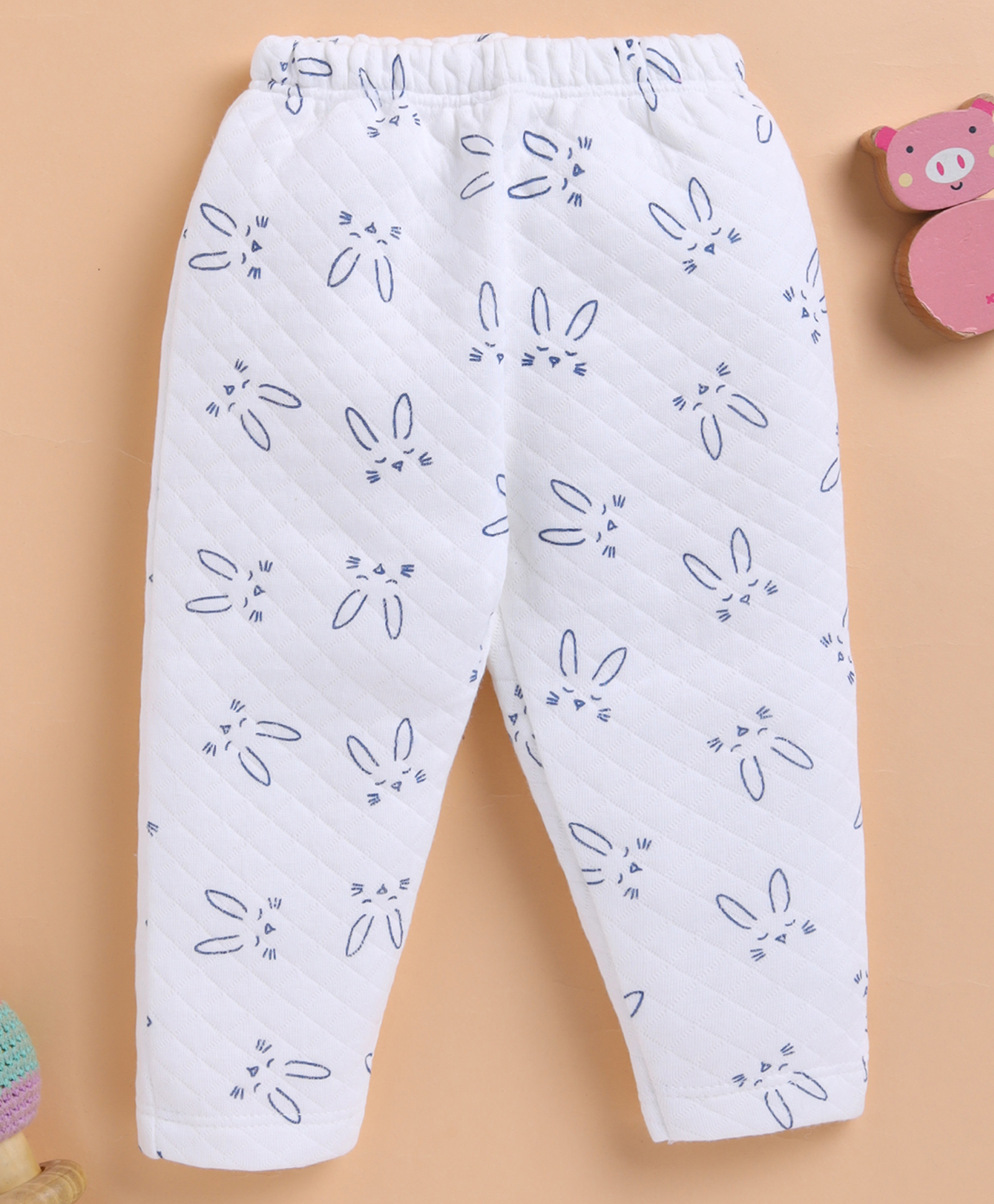 Wonderchild Bunny Ears Printed Leggings - White-image-41