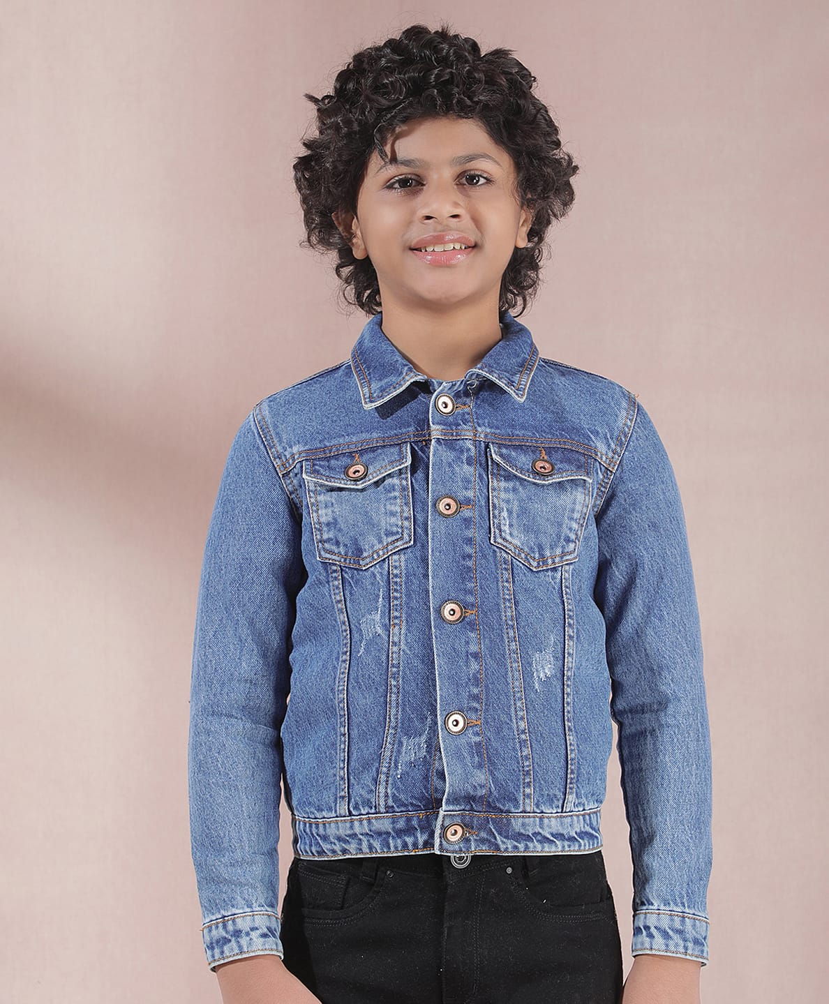 CRIMSOUNE CLUB Cotton Denim Solid Mild Washed Jeans - Blue-picture-19