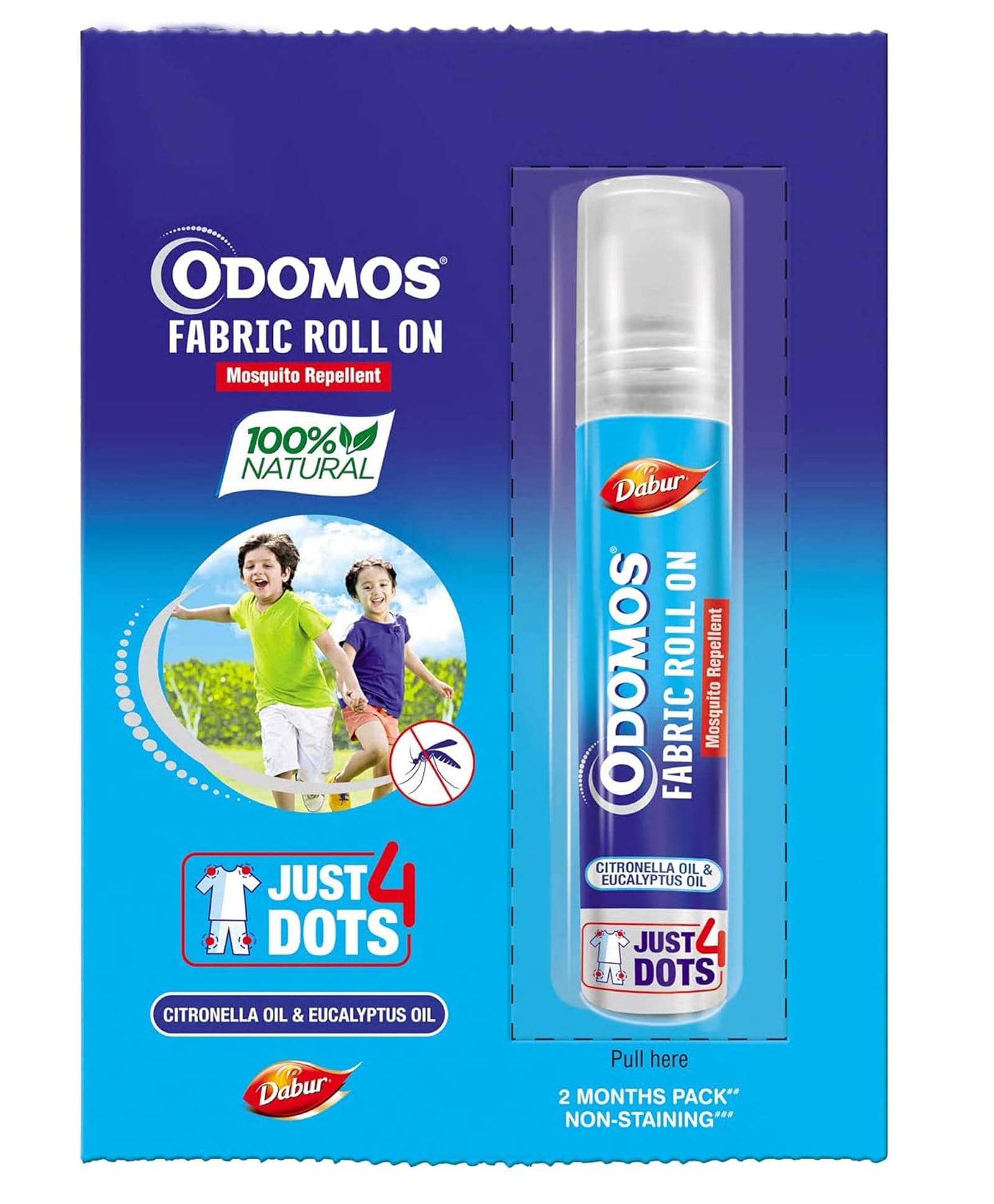 Dabur Odomos Mosquito Repellent Fabric Roll On - 8 ml-picture-31
