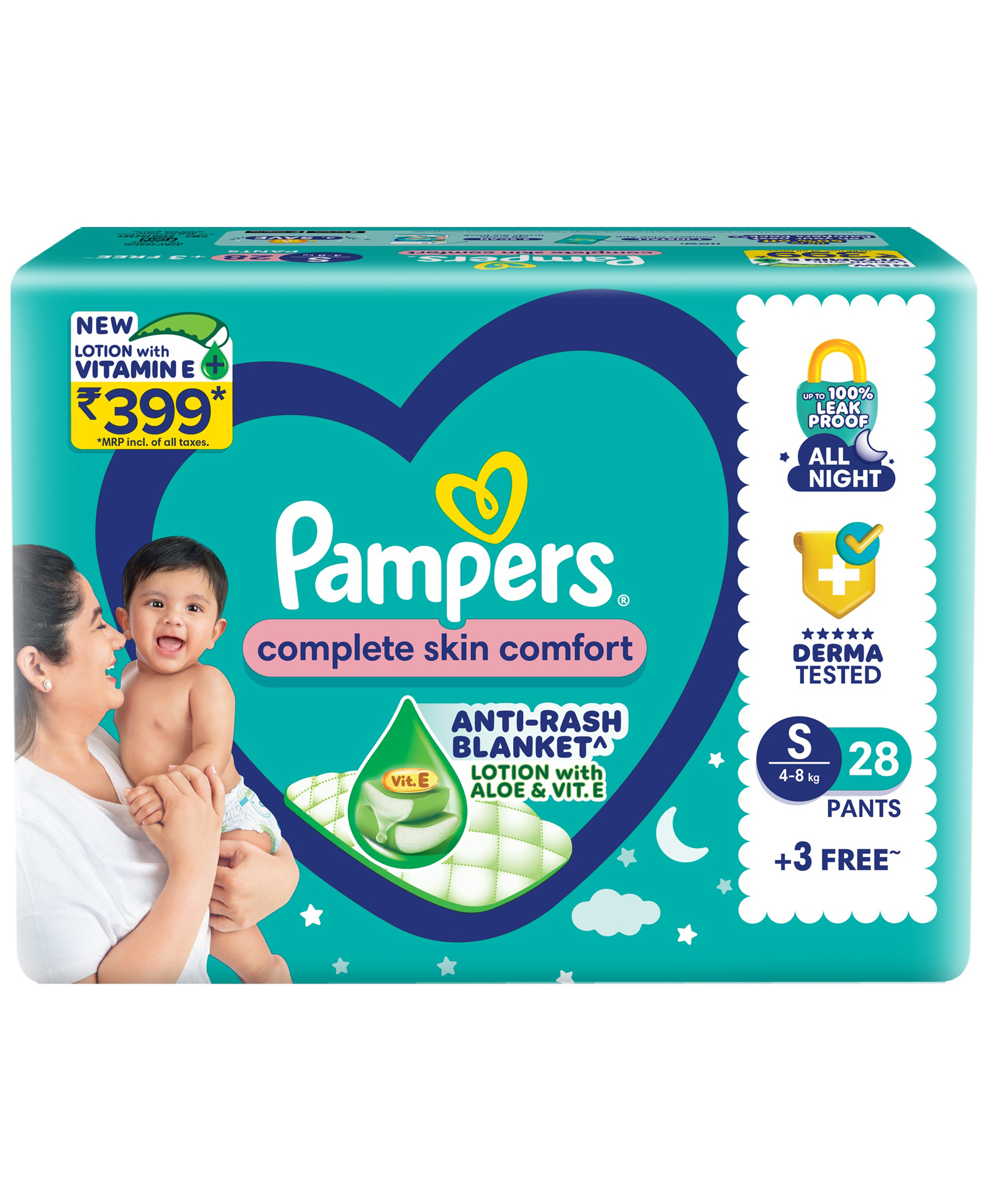 Pampers All round Protection Diaper Pants with Anti-rash blanket Small (S) Size - 31 Pieces-picture-23