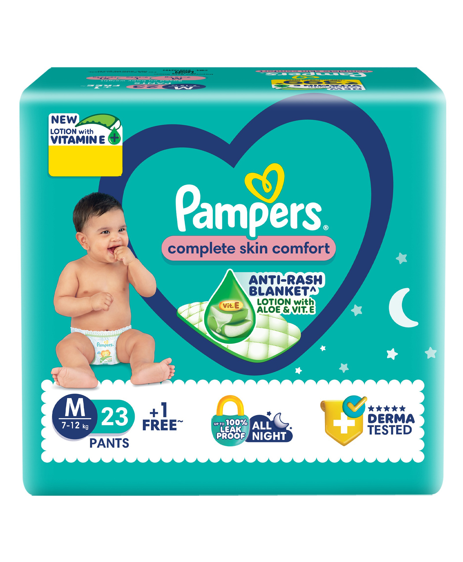 Pampers All round Protection Diaper Pants with Anti-rash blanket Medium (M) Size - 24 Pieces-picture-14