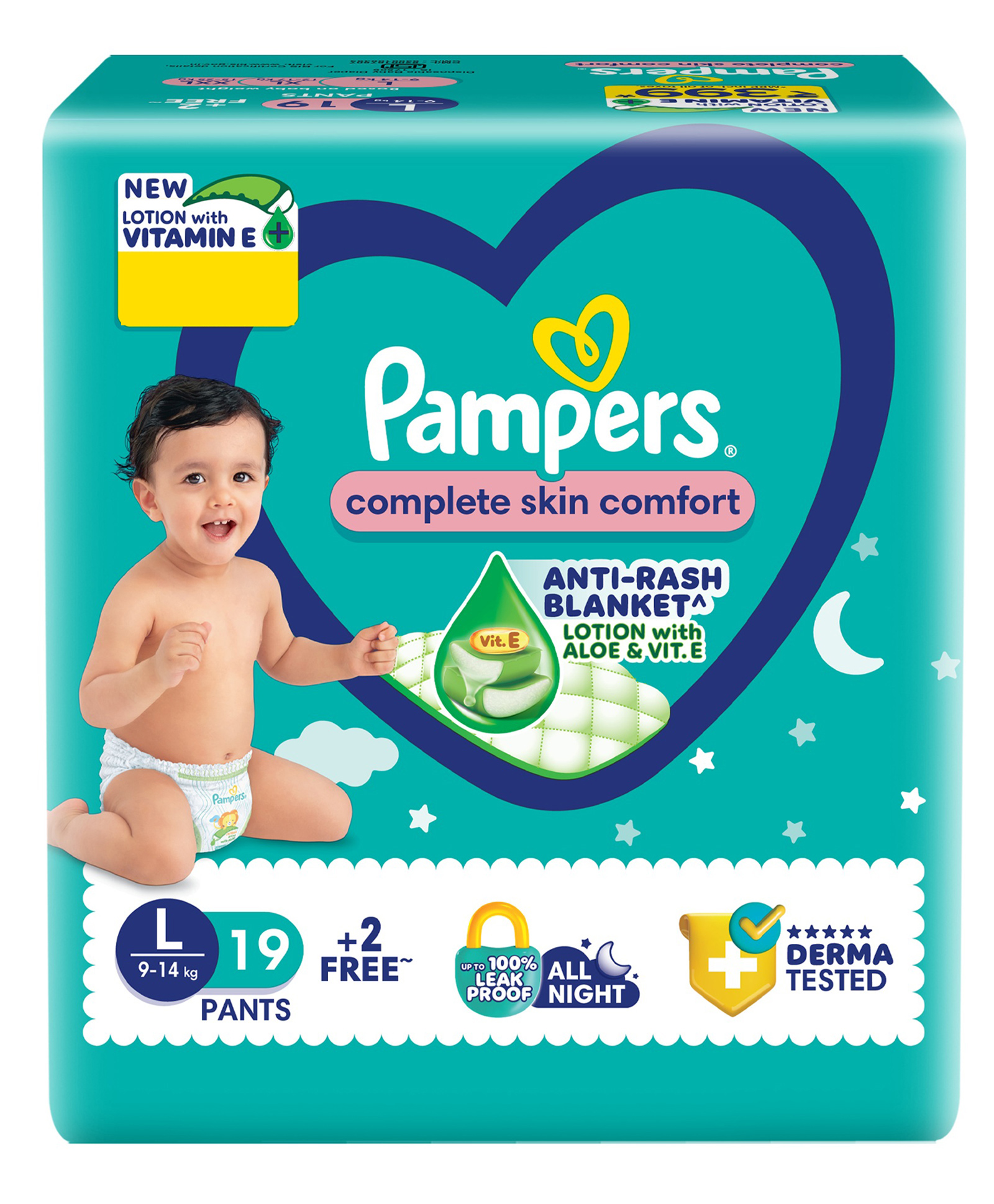 Pampers All round Protection Diaper Pants with Anti-rash Blanket Large (L) Size - 21 Pieces-picture-47