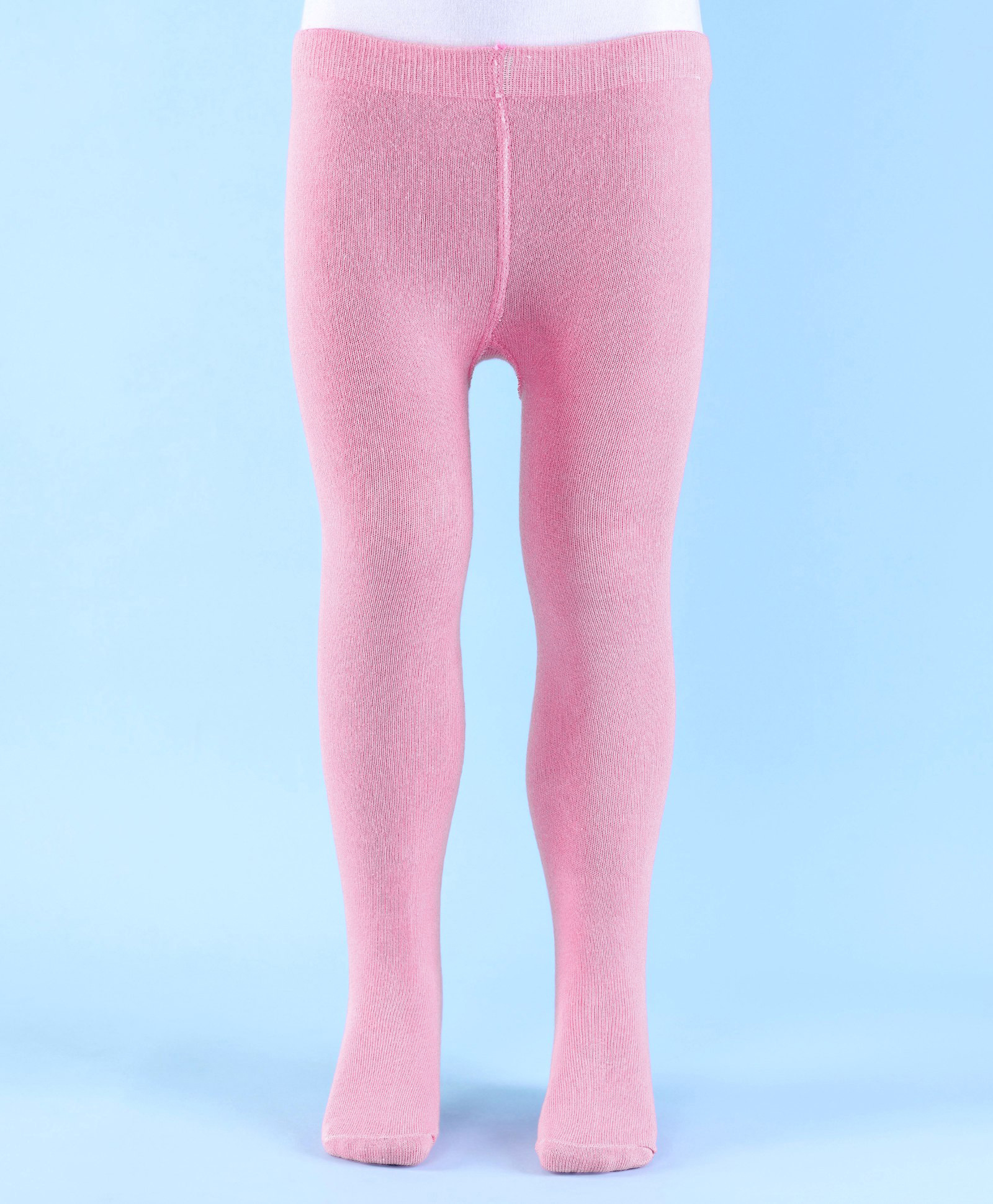 Doodle Poodle Cotton Knit Rich Solid Tights - Light Pink-image-31