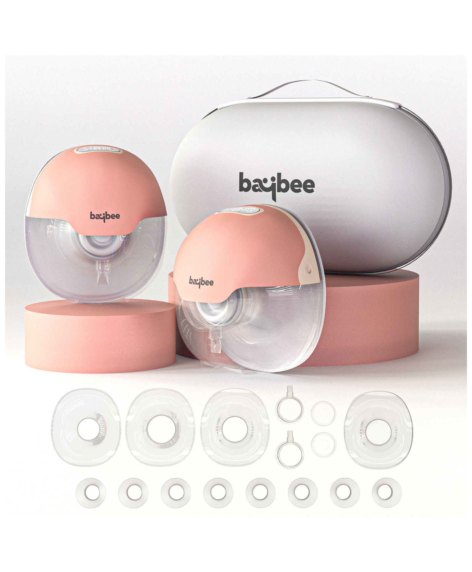 BAYBEE Double Wearable Electric Breast Pump For Mothers | Automatic Hands-Free Breast Milk Pump with 3 Modes & 15 Suction Levels | Portable Breast Pump Electrical Machine with LED Display-image-4