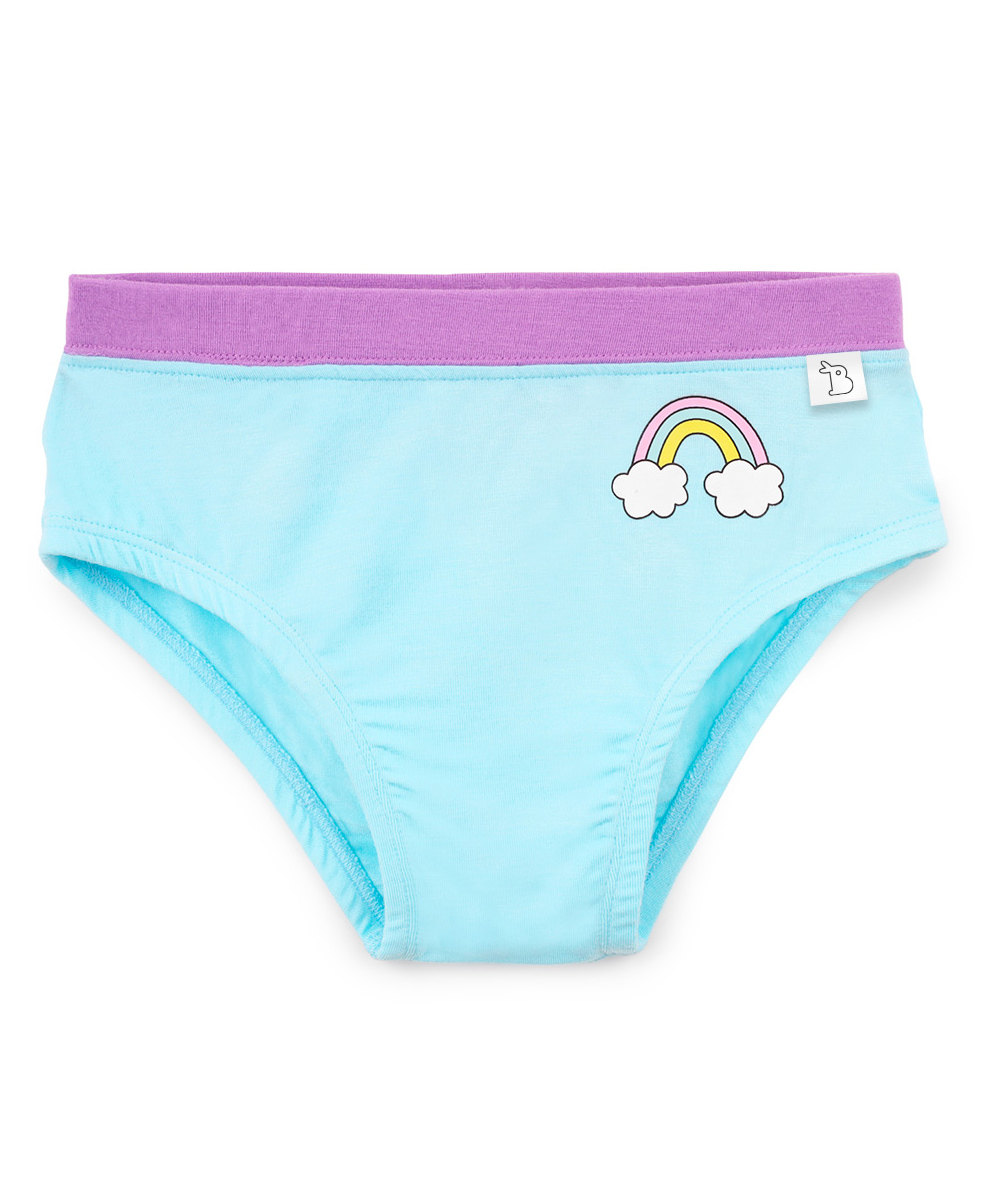 SuperBottoms Bamboo Knit Rainbow Printed Super Soft Panty - Blue-picture-10
