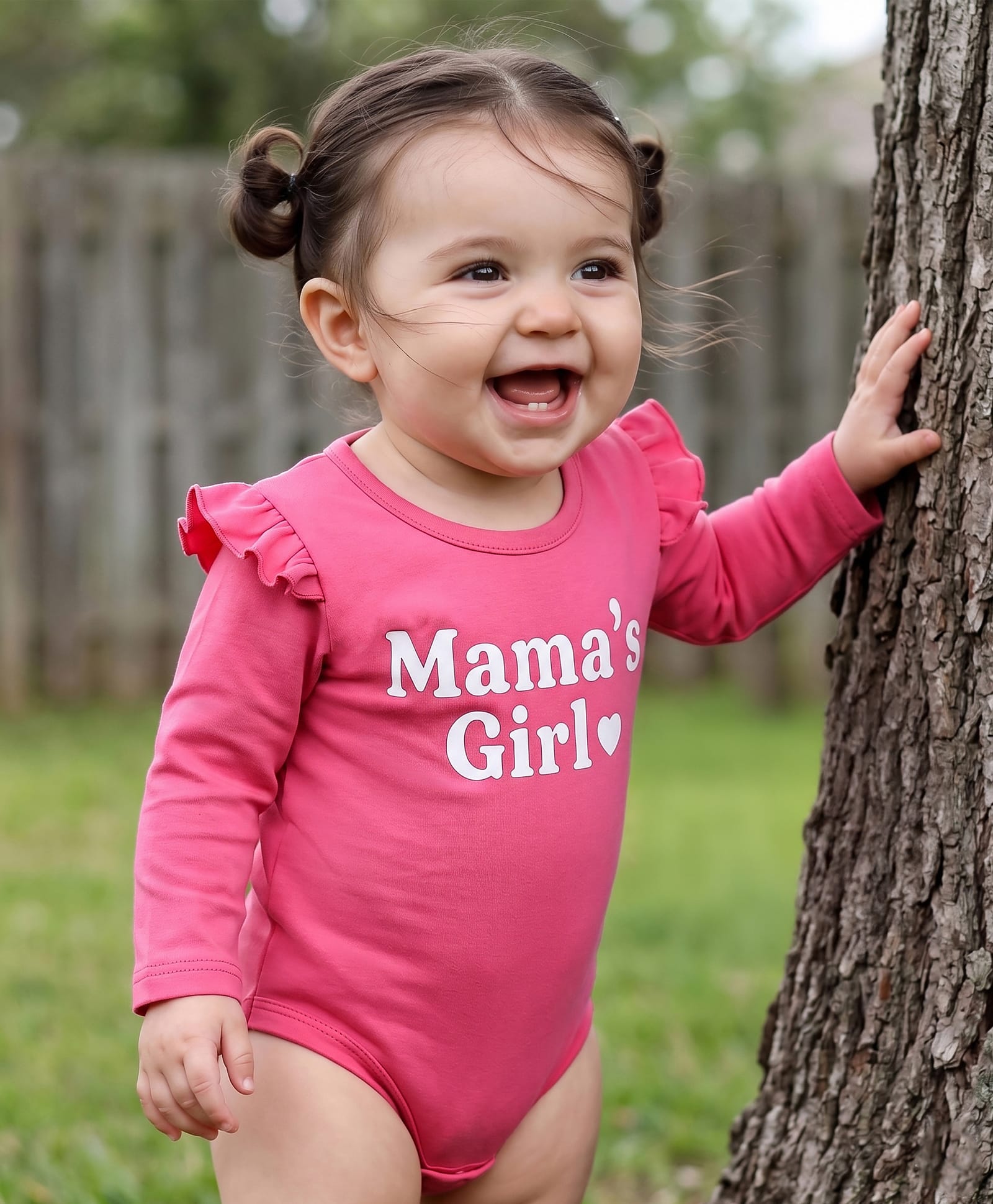 Babyhug 100% Cotton Knit Full Sleeves Onesie With Mama's Girl Print - Pink-image-39