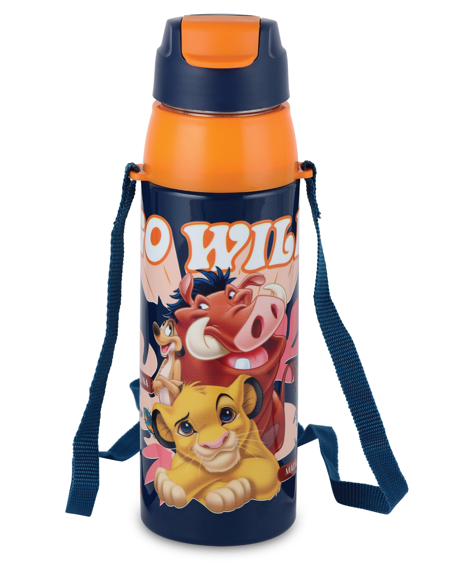 Cello Kidzbee Era Mickey Family 3D Print Stainless Steel Inner Water Bottle 3d Printed Touch & Feel Sticker Blue - 600 ml-image-30