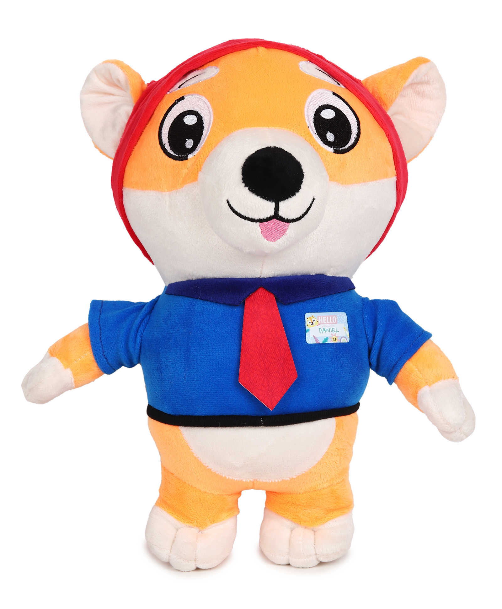 AURBO Orange Dog Stuffed Animal Soft Huggable Plush Toy for Kids (Height 30 cm)-image-45