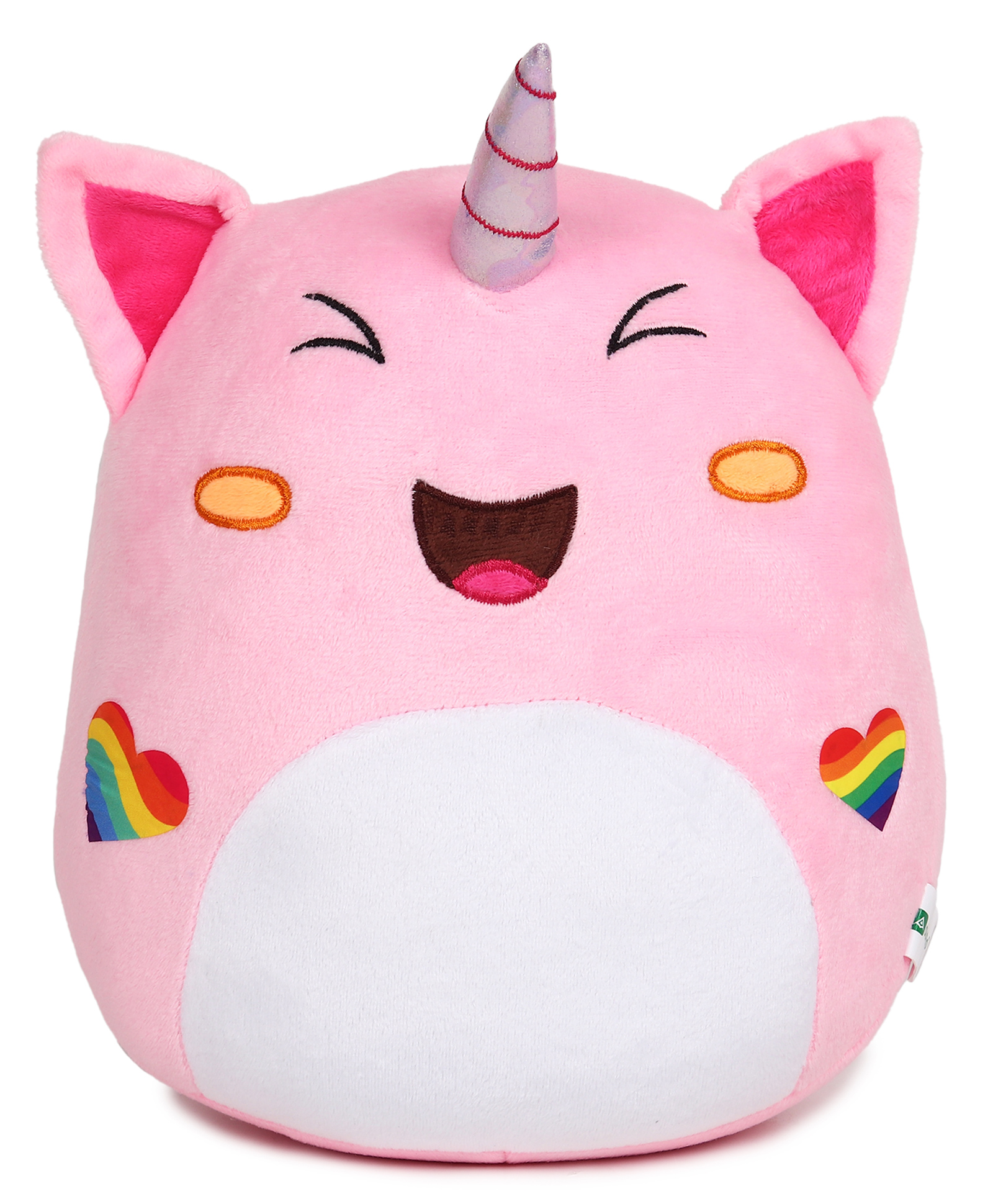 AURBO Pink Unicorn Cute Plush Pillow Stuffed Animal Huggable Cushion Soft Toy for Kids (Height 28 cm)-image-29