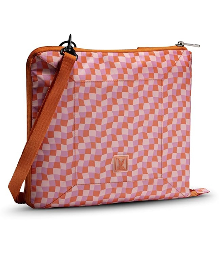 VAYA BAGMAT Mini 2-in-1 Multipurpose Lunch Bag and Table Mat, Insulated Lunch Bags for Office Women for Tiffin Box with Adjustable Sling,Cutlery Space, Retro Orange, 600 ml-image-42
