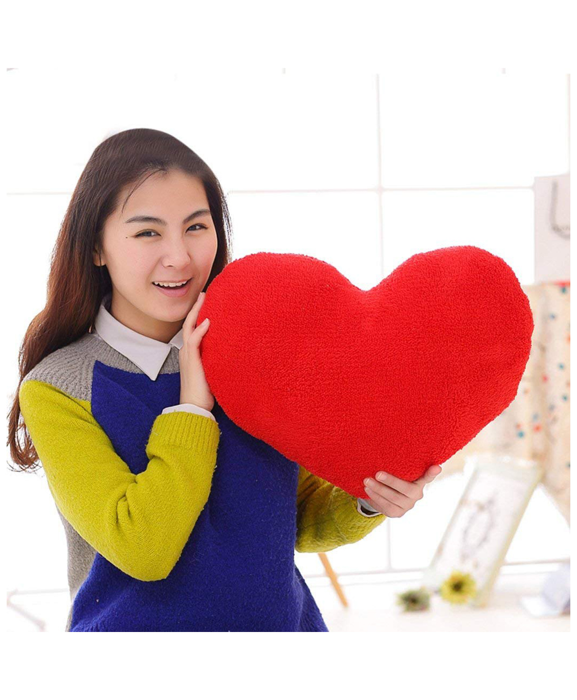 Tickles Heart Soft Stuffed Plush Toy Gifts for Boys & Girls Wedding Anniversary Birthday Valentine's Day (Size: 15 cm Color: Red)-image-37
