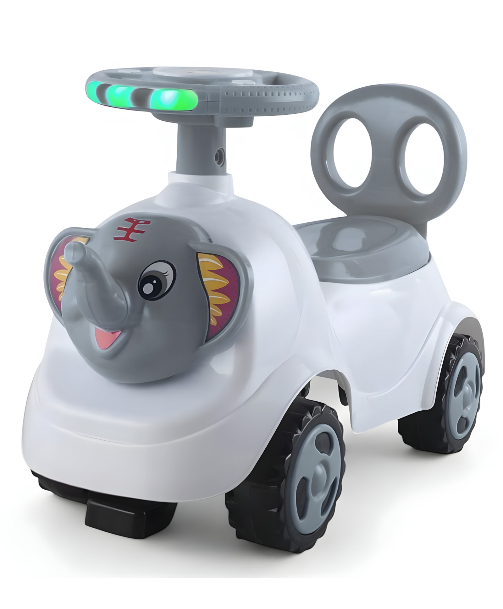 NEGOCIO Animal Design Baby Push Car With Music, 3d Lights & Backrest | Premium Ride on Toy Supports Up to 35kg- Pack of 1- Color May Vary-image-19