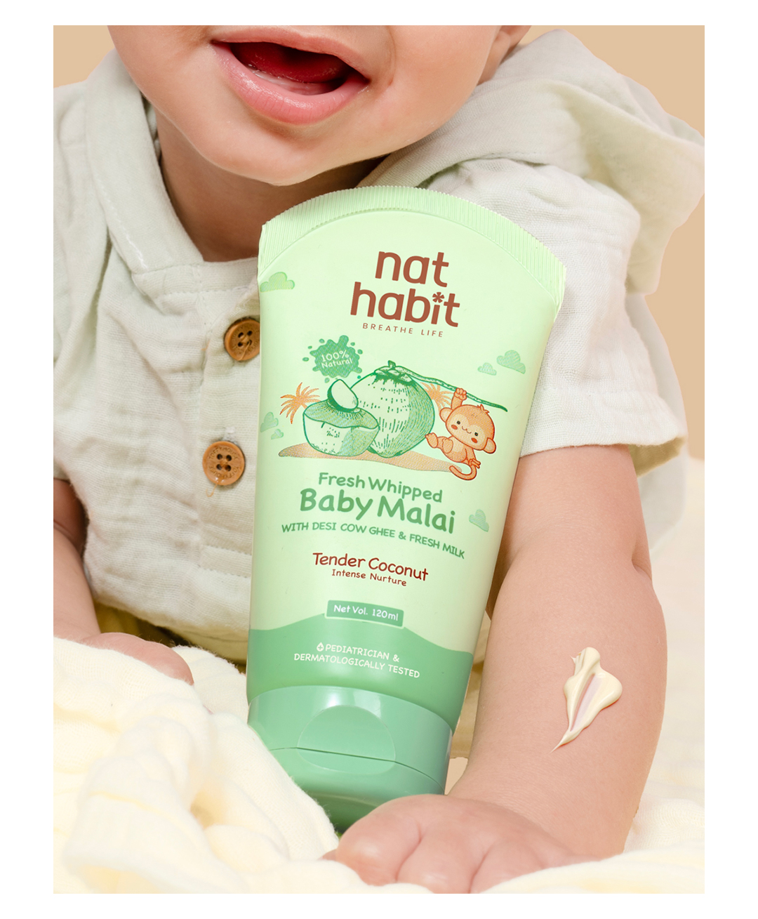 nat habit baby Nat Habit Fresh Whipped Baby Malai Tender Coconut Lotion (Body Lotion) 120 ml-picture-15