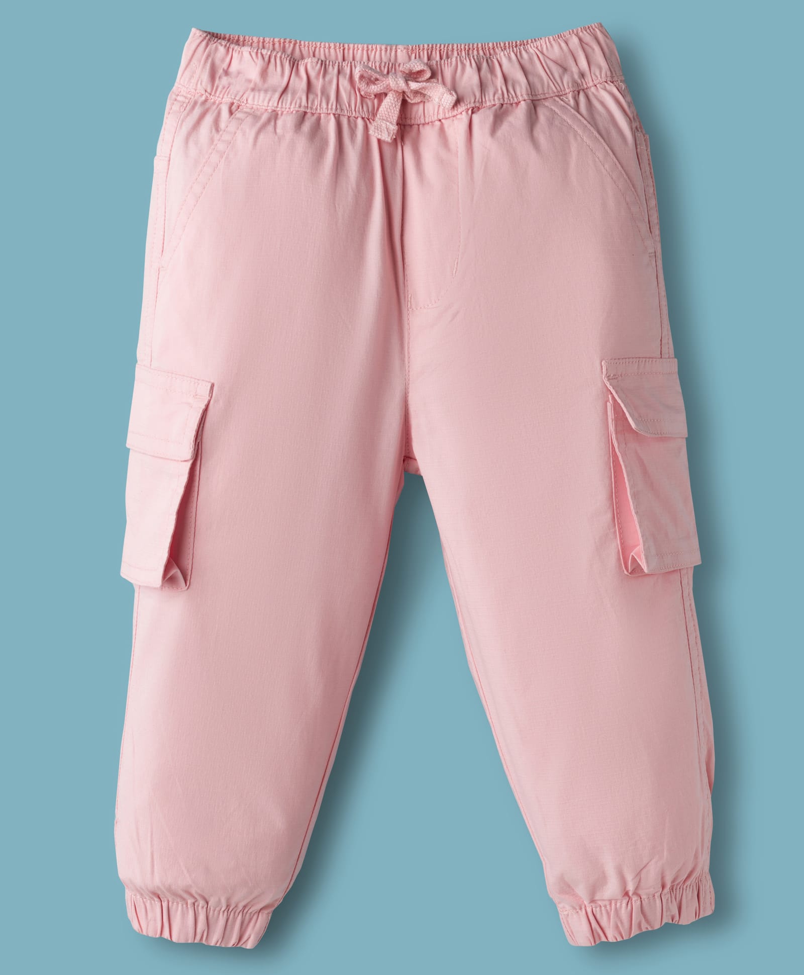 Dapper Dudes Solid Jogger Style Cargo Pants - Peach-picture-15