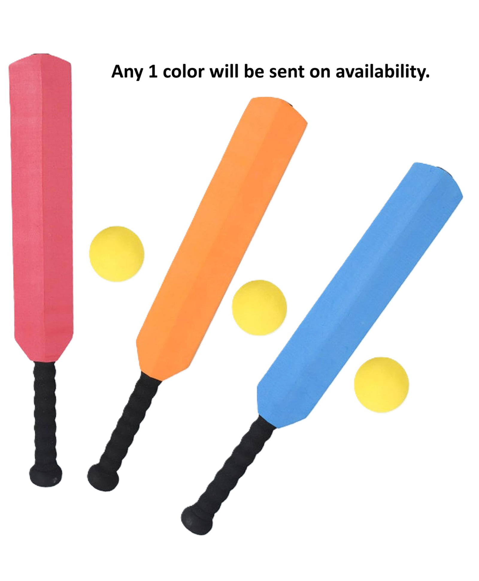 Azhari Foam Cricket Bat & Ball Set Easy-Grip Handle Perfect for Both Indoor & Outdoor Play Bat and Ball for Kids Color May Vary-image-26