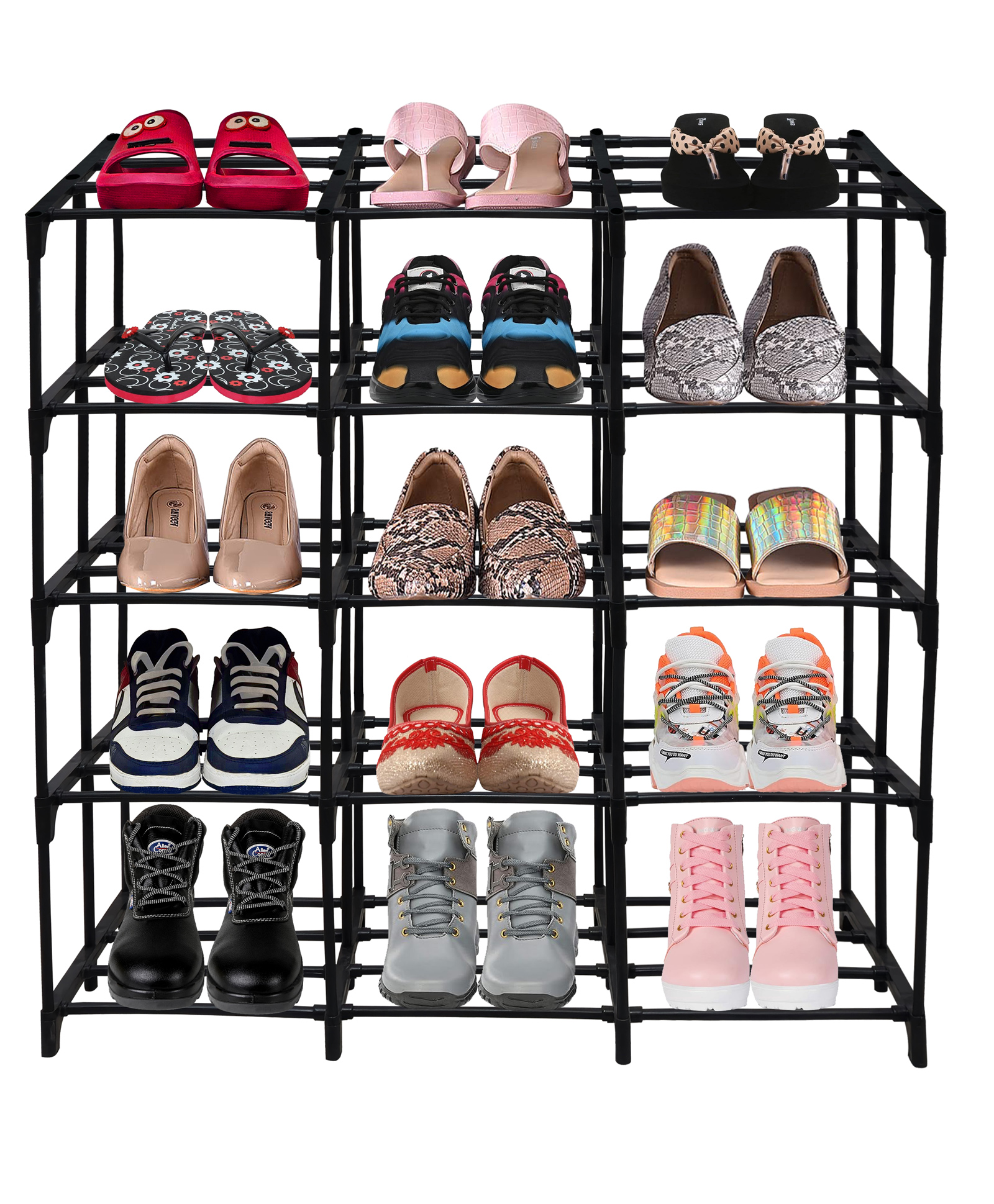 Urban Choice 3-Door Blocks Organizer Spacious, Durable & Stylish Storage Cabinet for Home & Office-image-9