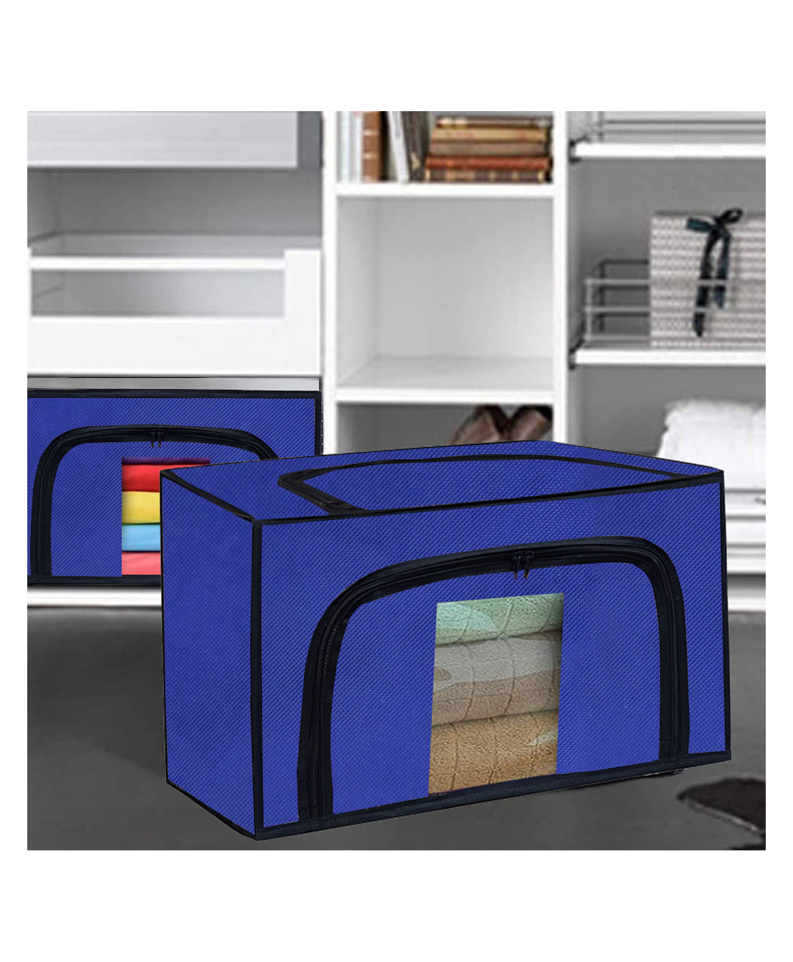 Urban Choice Small Organizer (Blue) Compact & Durable Storage Solution for Home & Office-image-2