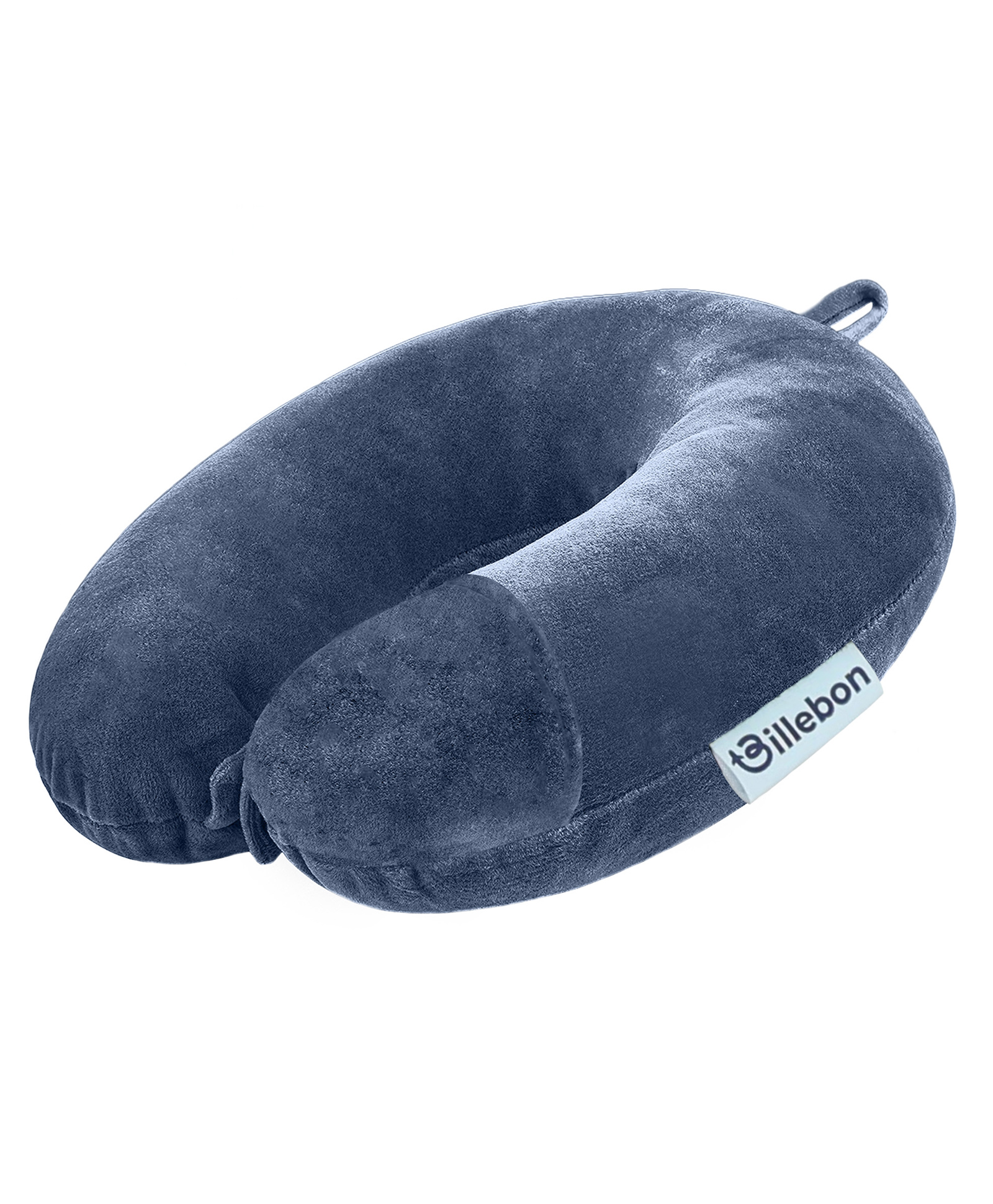 Billebon Premium Neck Pillow Grey Fibre Filled Travel Pillow-image-32