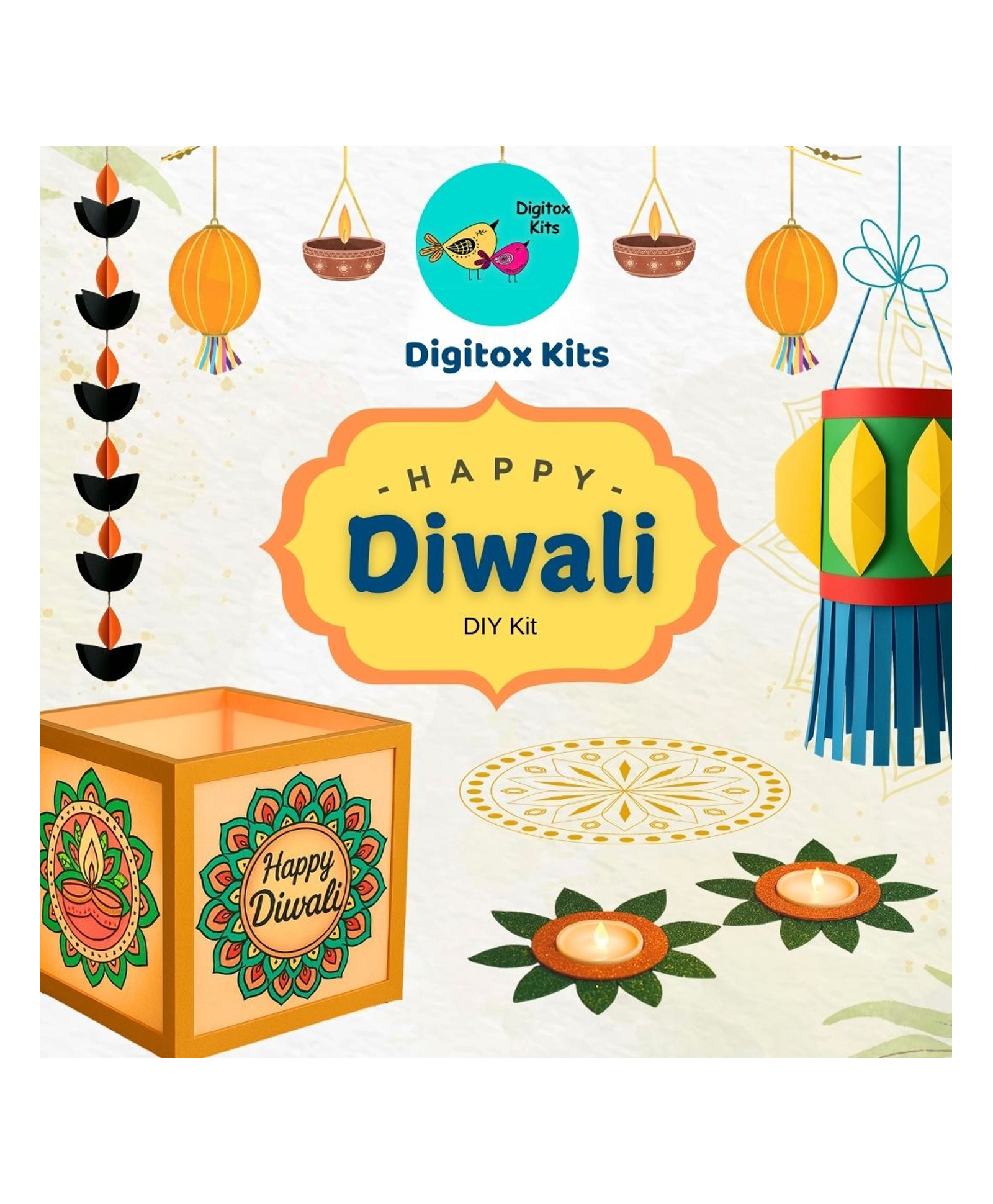 Digitox Diwali Decor DIY Craft Kit --picture-24