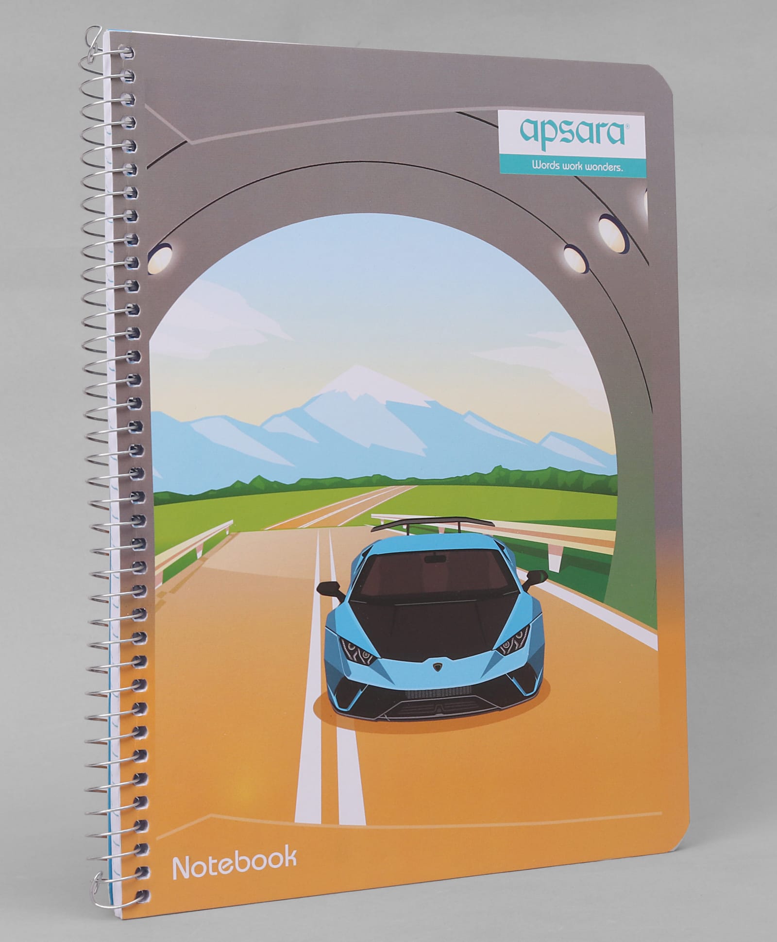 Apsara Single Line Spiral Notebook - 200 Pages (Print May Vary)-image-41