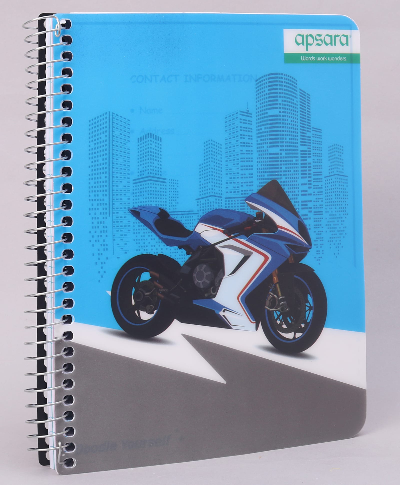 Apsara Single Line Spiral Notebook - 302 Pages (Print May Vary)-image-48