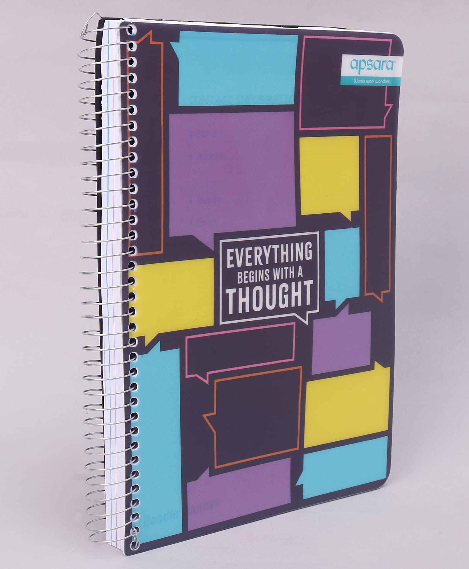 Apsara Unruled Spiral Notebook - 506 Pages (Print May Vary)-image-45