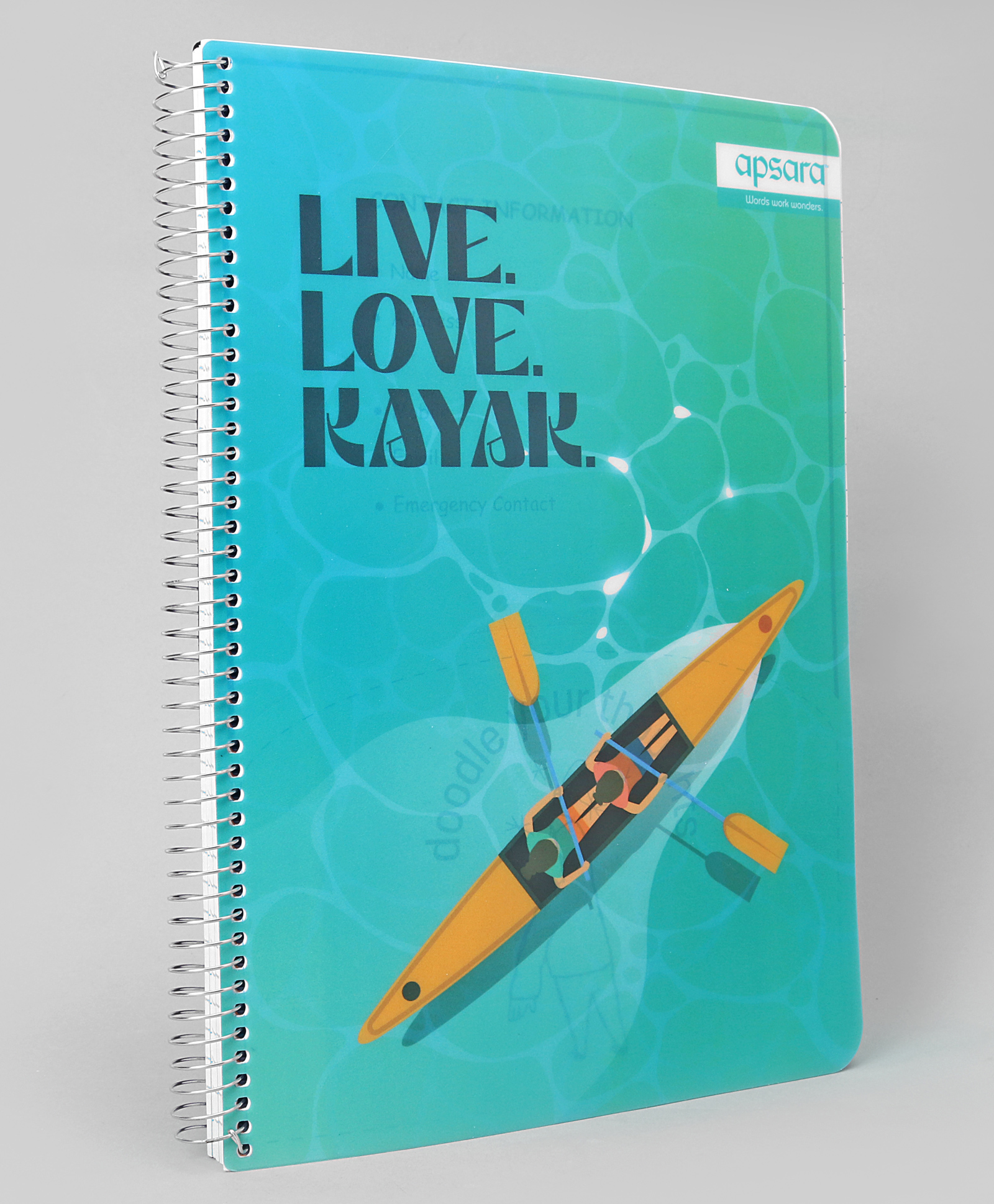 Apsara Unruled Spiral Notebook - 302 Pages (Print May Vary)-picture-34