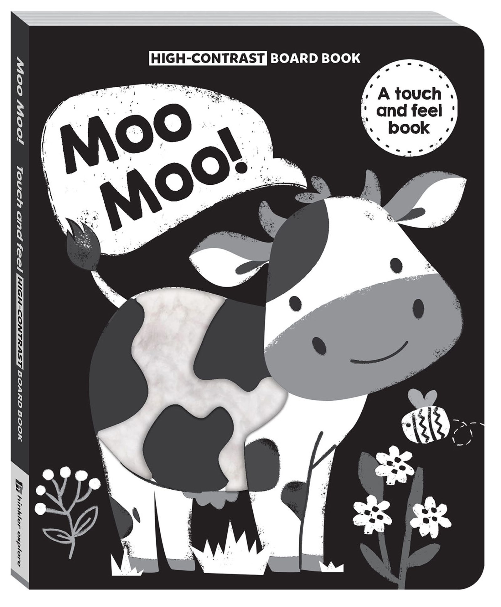 High Contrast Moo Moo! | Touch and Feel Board Book| Sensory Book for Babies | Early Learning Baby Book [Board book] - English-image-36