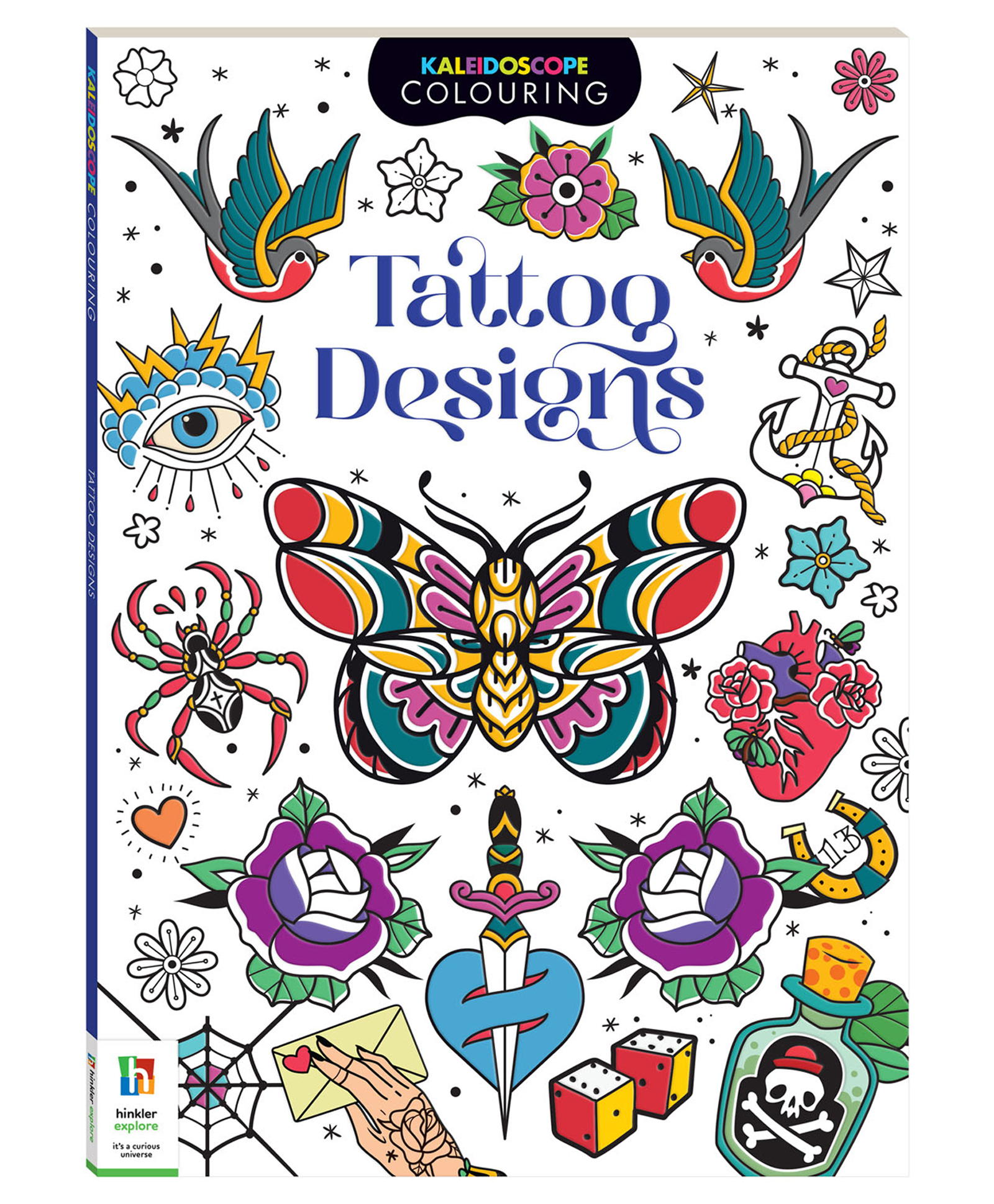 Kaleidoscope Colouring Tattoo Designs | Colouring Book for Kids | Learn Tattoo Designs-image-10