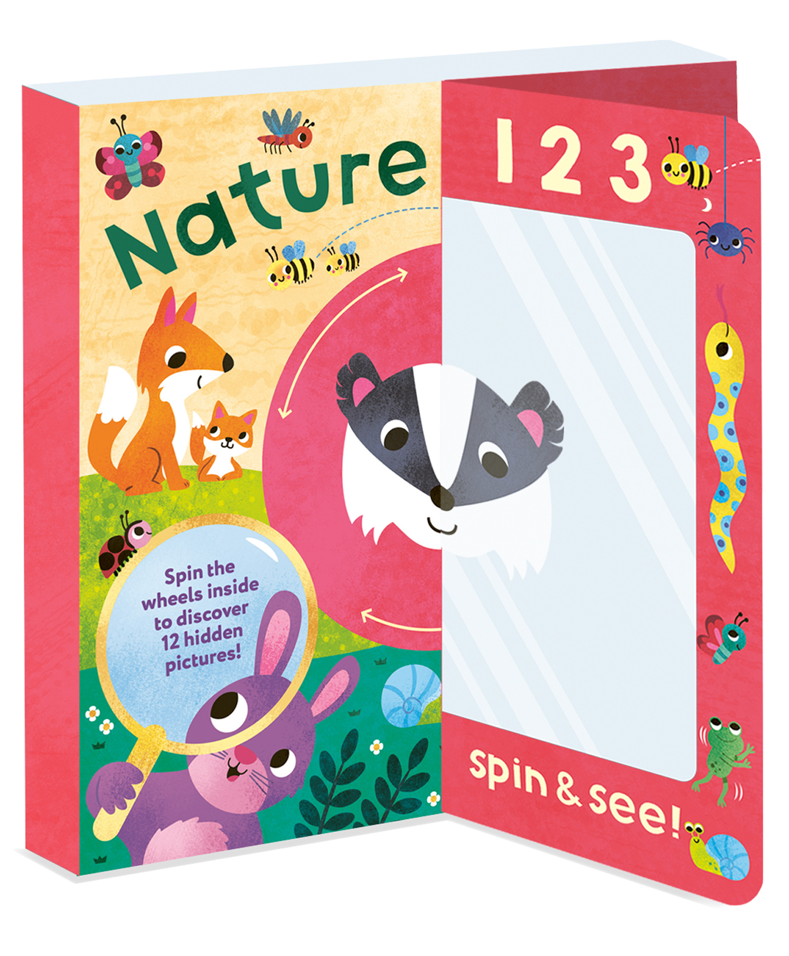 1,2,3... Spin & See! Nature Detective Interactive Toddler Board Book for Preschool Learning, Animal Discovery, Sensory Play & Early Learning Nature Activities for Kids-image-49