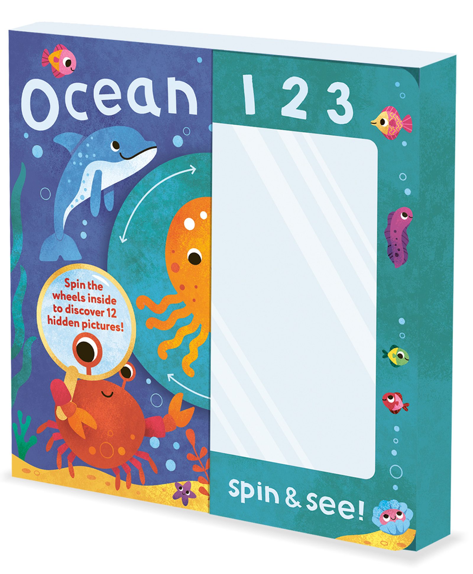 parragon 1,2,3...Spin & See! Ocean Explorer Interactive Toddler Book | Spin and See Book | Children's Nature Book | Educational Board Book | Animal Discovery Book | Preschool Learning Book | Sensory Play Book-picture-11