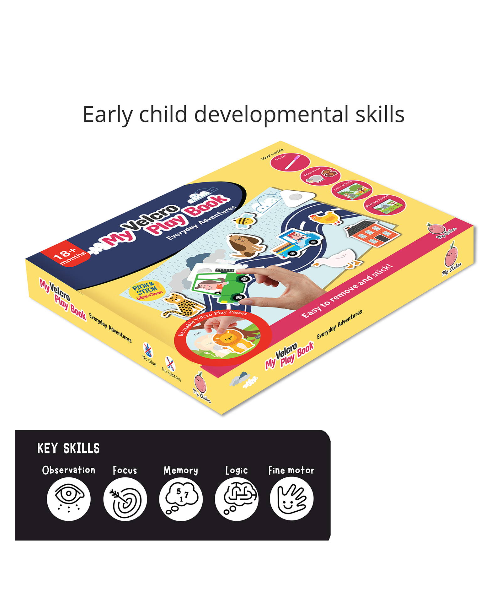 Vishv Books My Velcro Play Book Everyday Adventures -English-picture-6