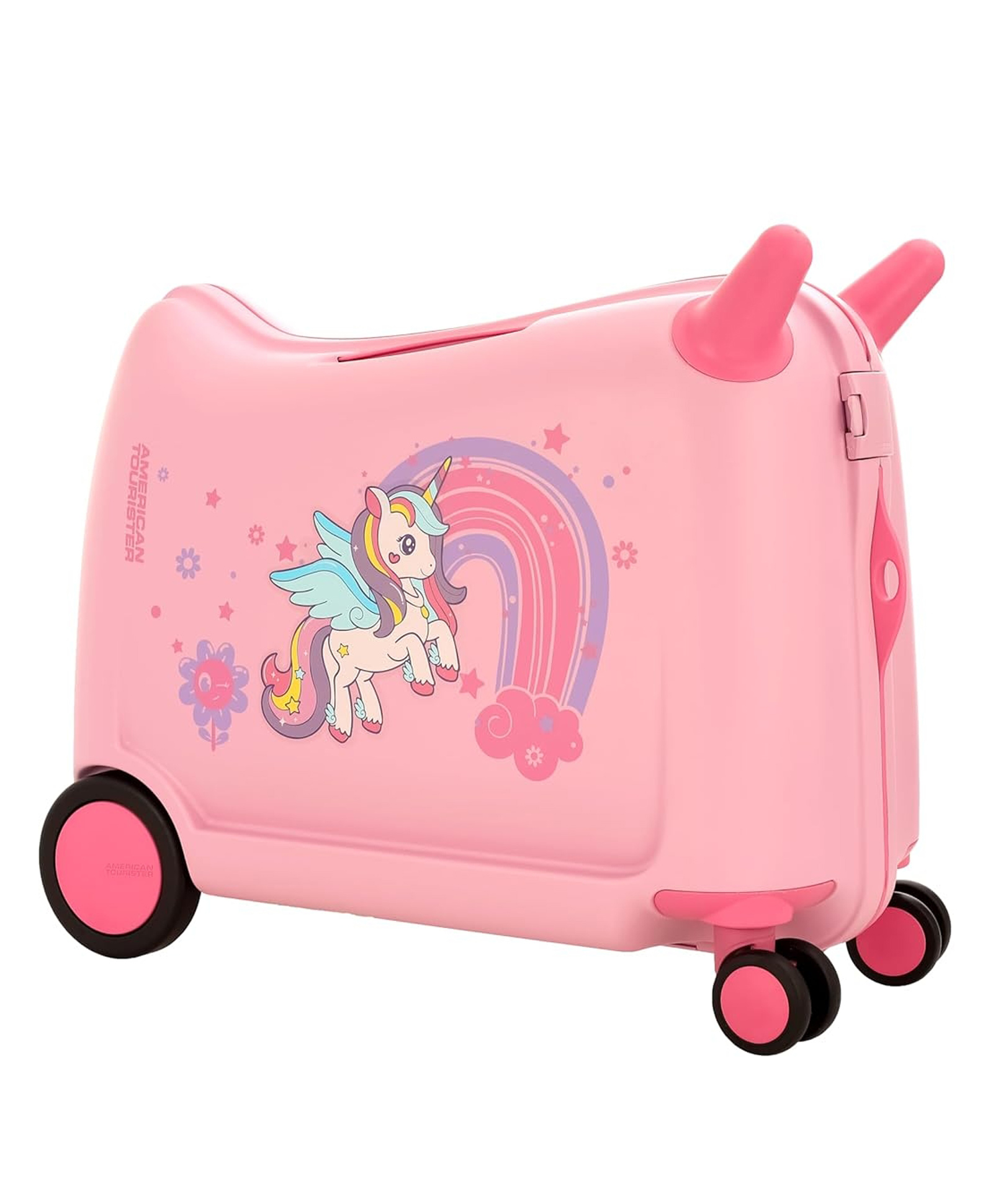 American Tourister Skiddle SP 39.5 CM Small Light Pink Unicorn Cabin Polypropylene Hard 4 Wheels Spinner Kid Luggage-image-17