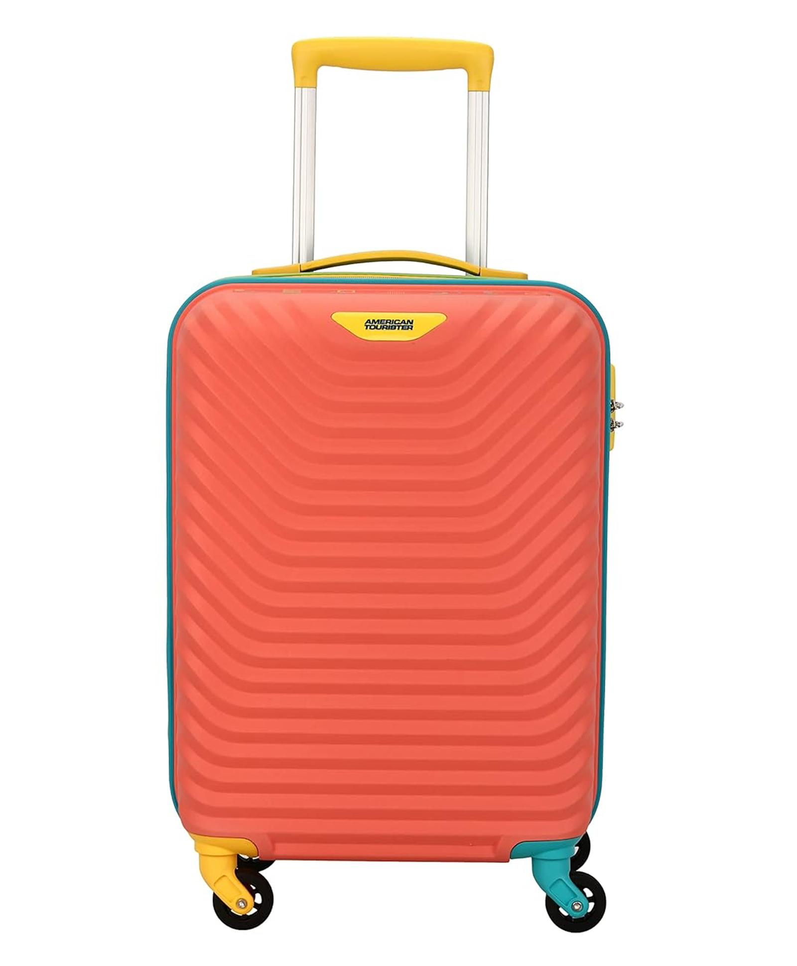 American Tourister Splash Small Cabin Coral Polycarbonate Trolley - Height 55 cm-image-32