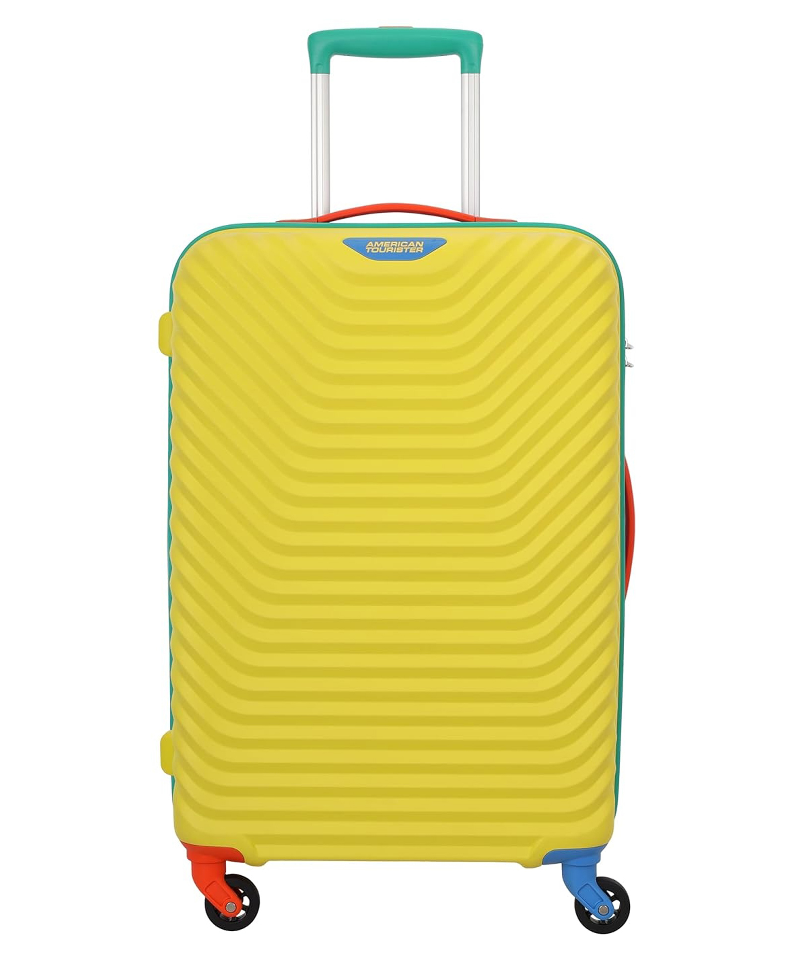 American Tourister Splash SP Medium Check-In Super Sonic Yellow Polypropylene Hard 8 Wheels Spinner Kid Luggage - Height 66 cm