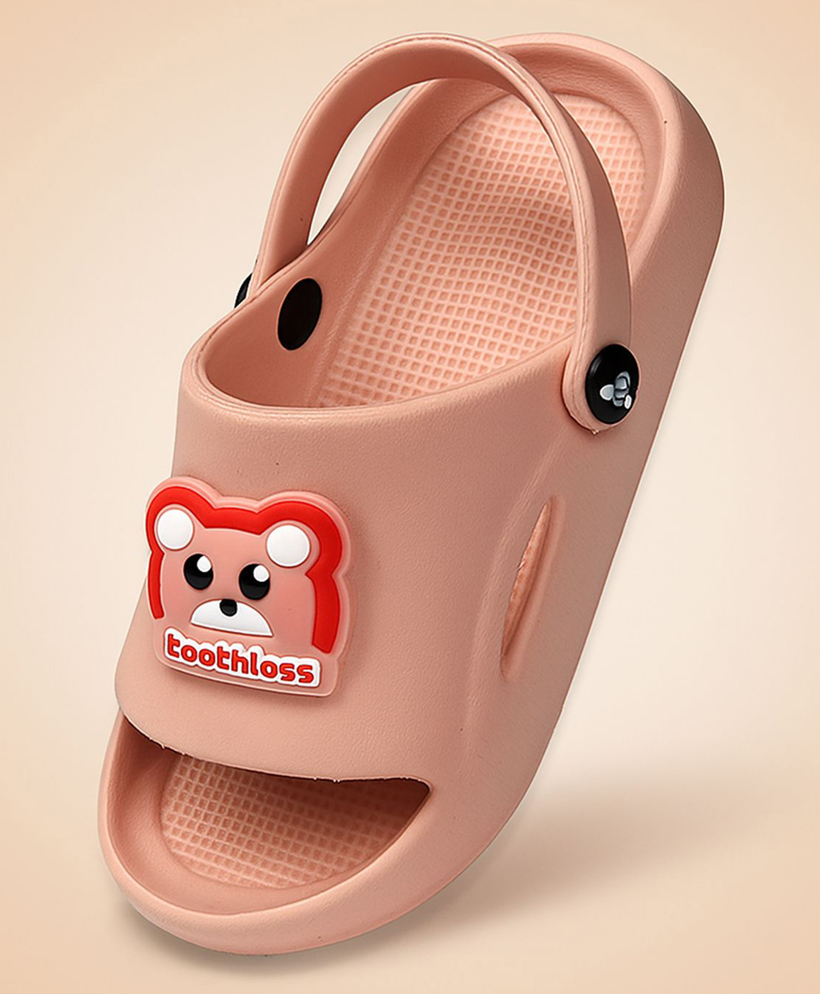 Toothless Teddy Bear Designed Slingback Clogs - Pink-image-13