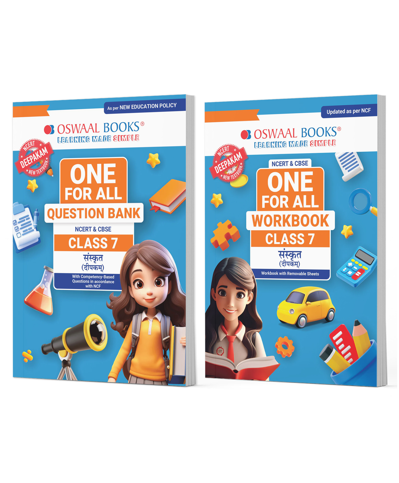 Oswaal Books One For All Question Bank + One For All Workbook (NCERT & CBSE) Class 7 Sanskrit (Set Of 2 Books) | Updated As Per NCF For Latest Exam-image-10