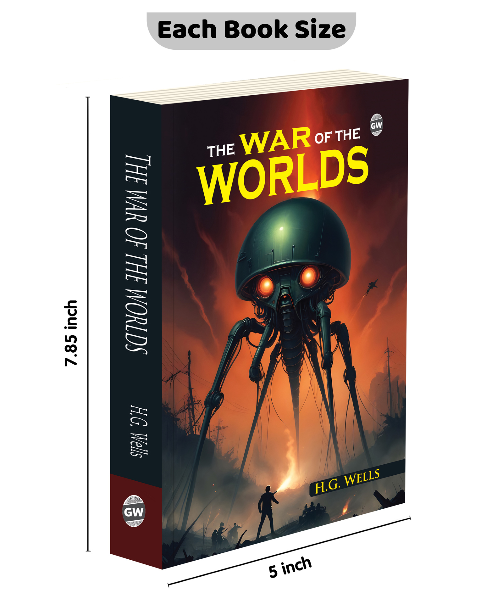 The War of the Worlds (Paperback) : Must read English Novel, Classic Sci-Fi Adventure, Epic Tale of Alien Invasion & Survival by H.G. Wells-image-41