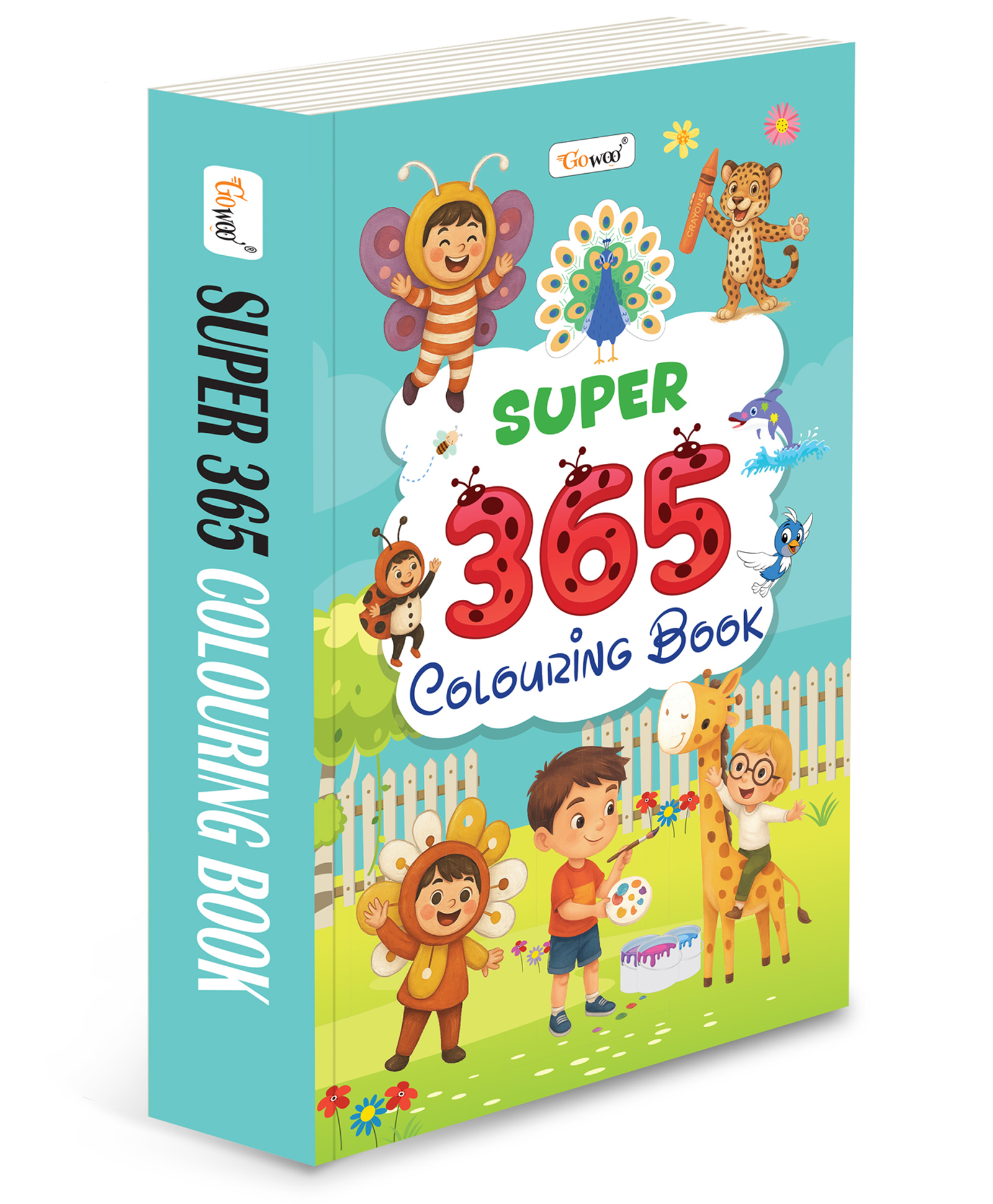 SUPER 365 Colouring Book, kids creative workbook, illustrated knowledge book for toddlers, book to boost memory in kids, toddler growth colouring book, improve concentration book - English-image-27