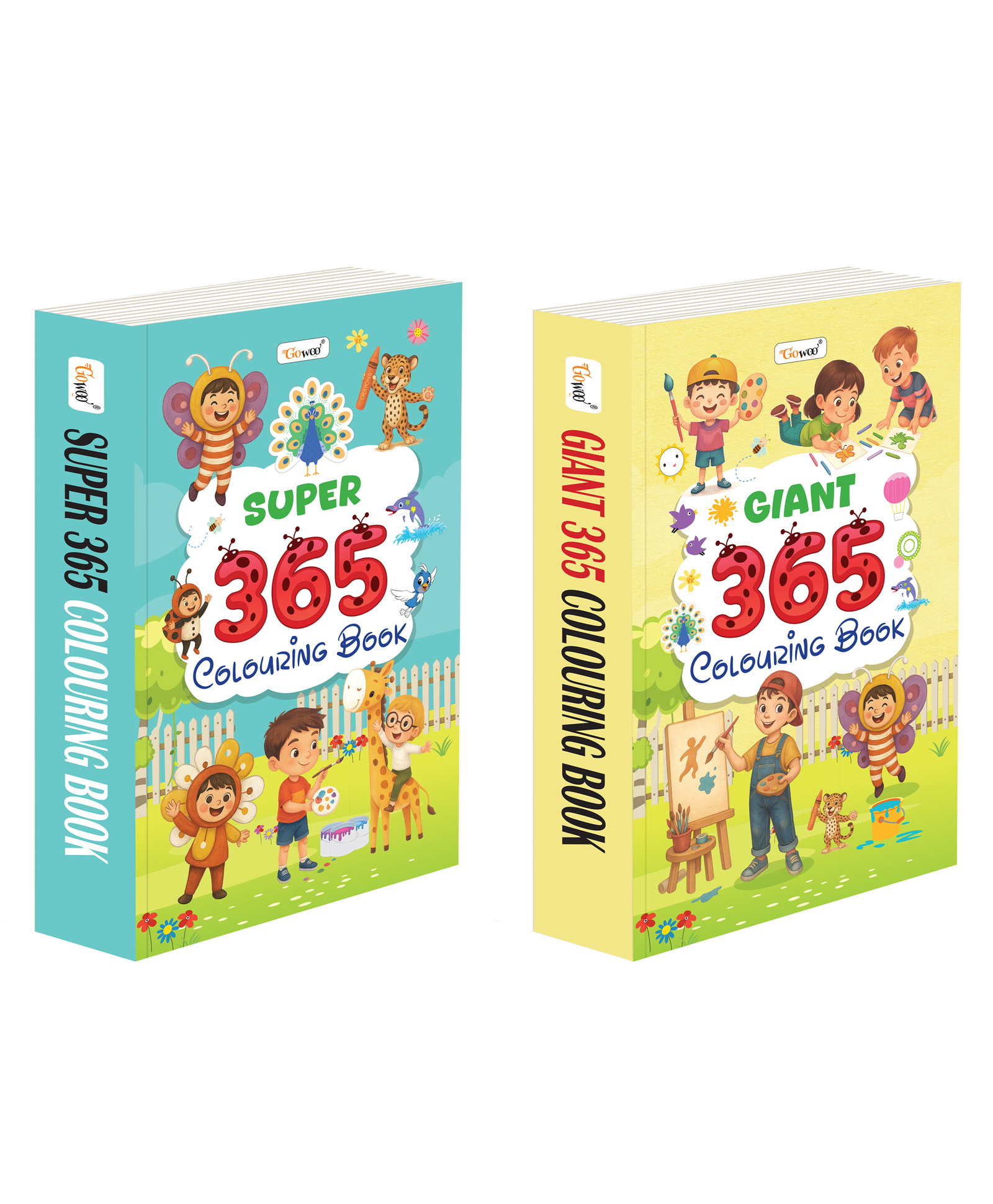 SUPER and GAINT 365 Colouring Book Creative learning books for kids, Colouring book for toddlers, Preschool colouring workbook, Colour and learn combo | Pack of 2 colouring book - English-image-6