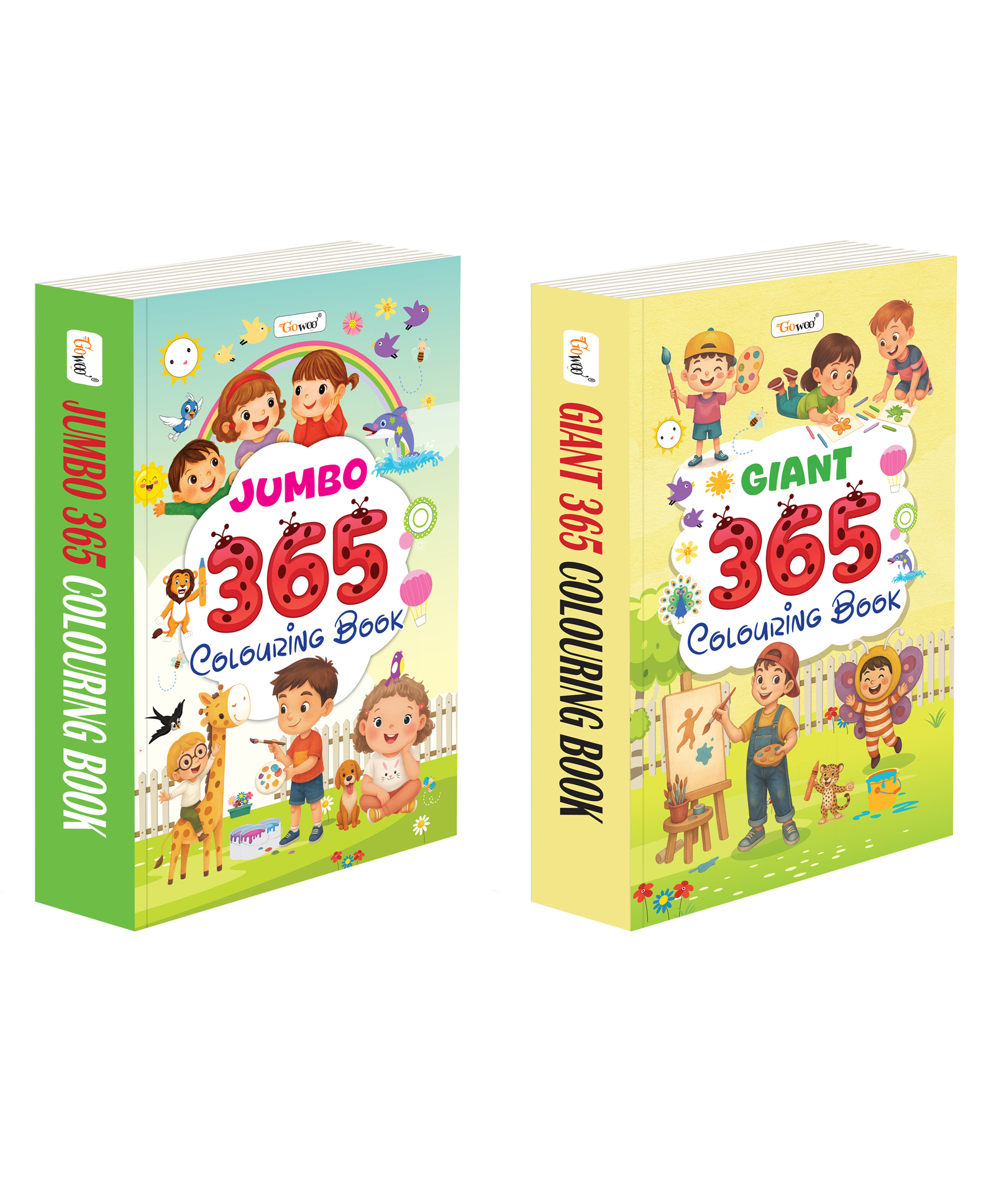 JUMBO and GIANT 365 Colouring Book Toddler educational book, Brain development colouring book, Early learning book, Educational colouring book for kids | Pack of 2 colouring book - English-image-35